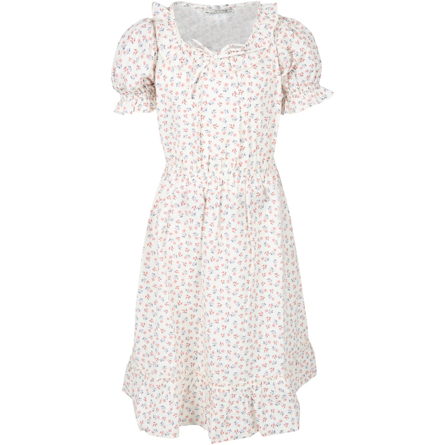 The New Society Ivory Dress For Girl With Flowers