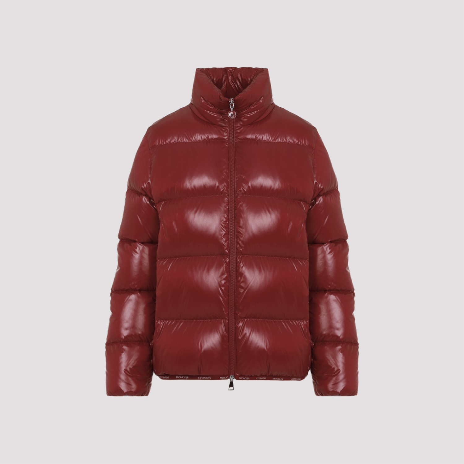 Shop Moncler Abbadia Jacket In Dark Red