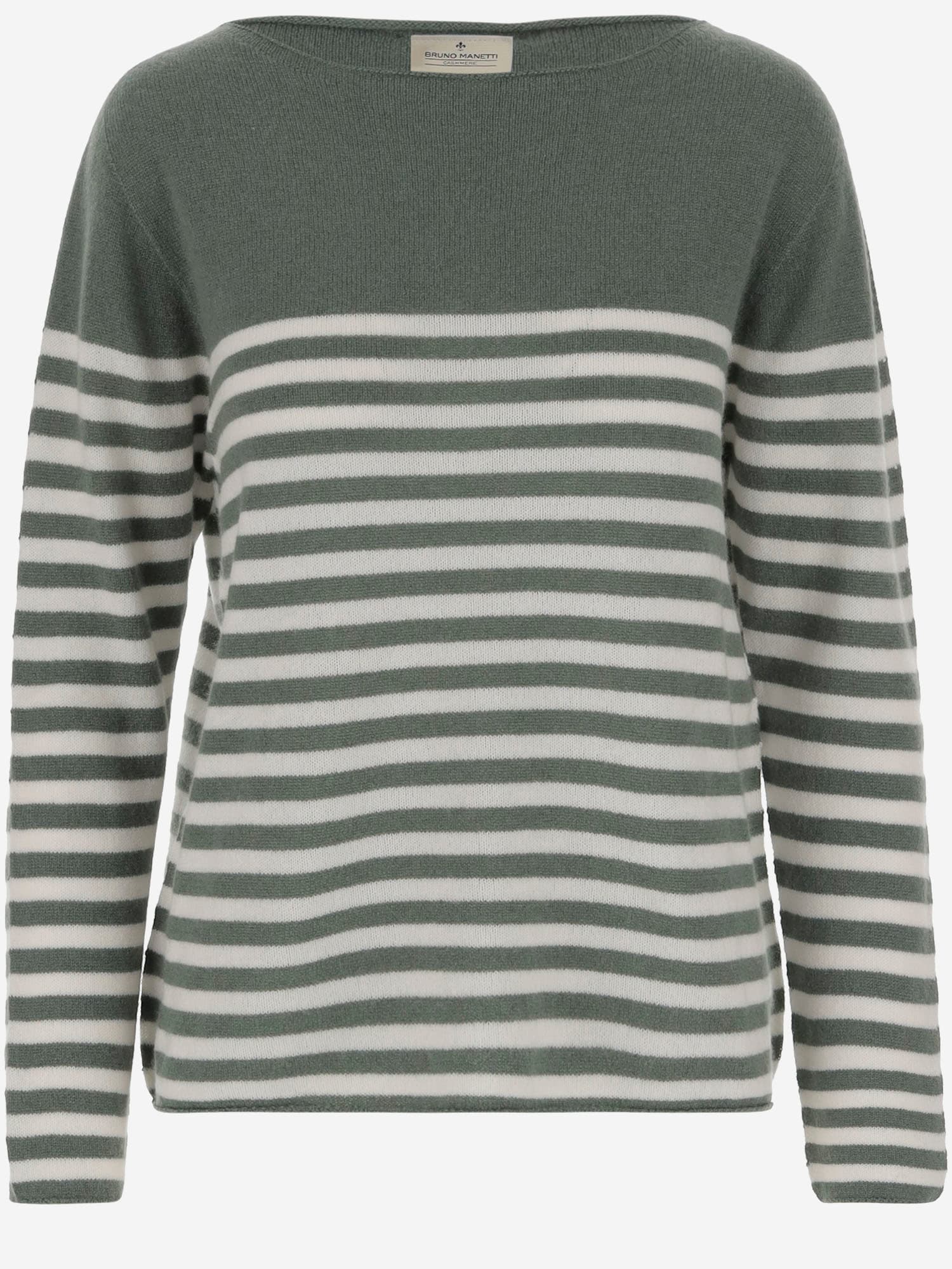 Cashmere Sweater With Striped Pattern