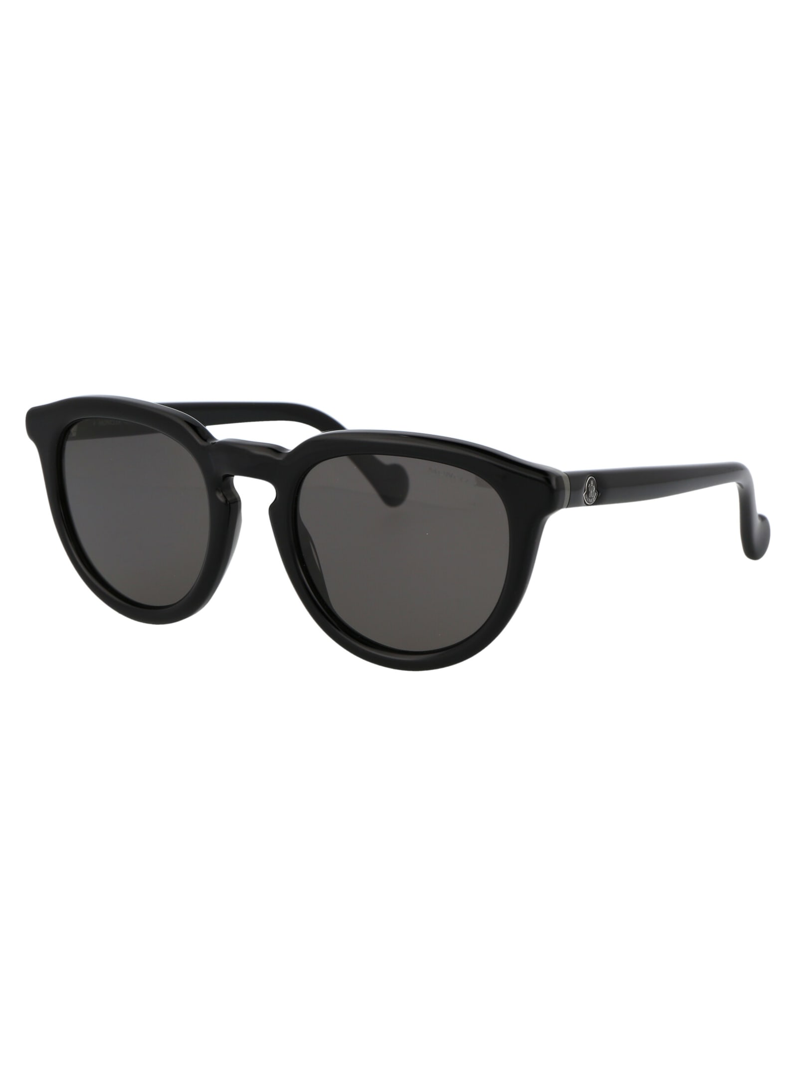 Shop Moncler Ml0229 Sunglasses In 01d Black