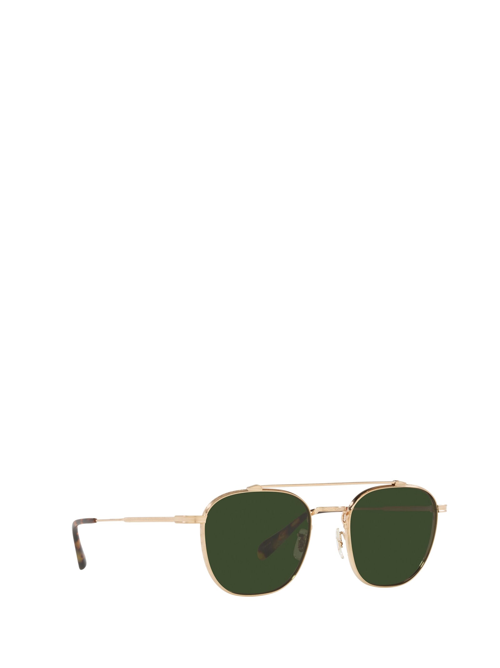 Shop Oliver Peoples Ov1294st Brushed Gold Sunglasses