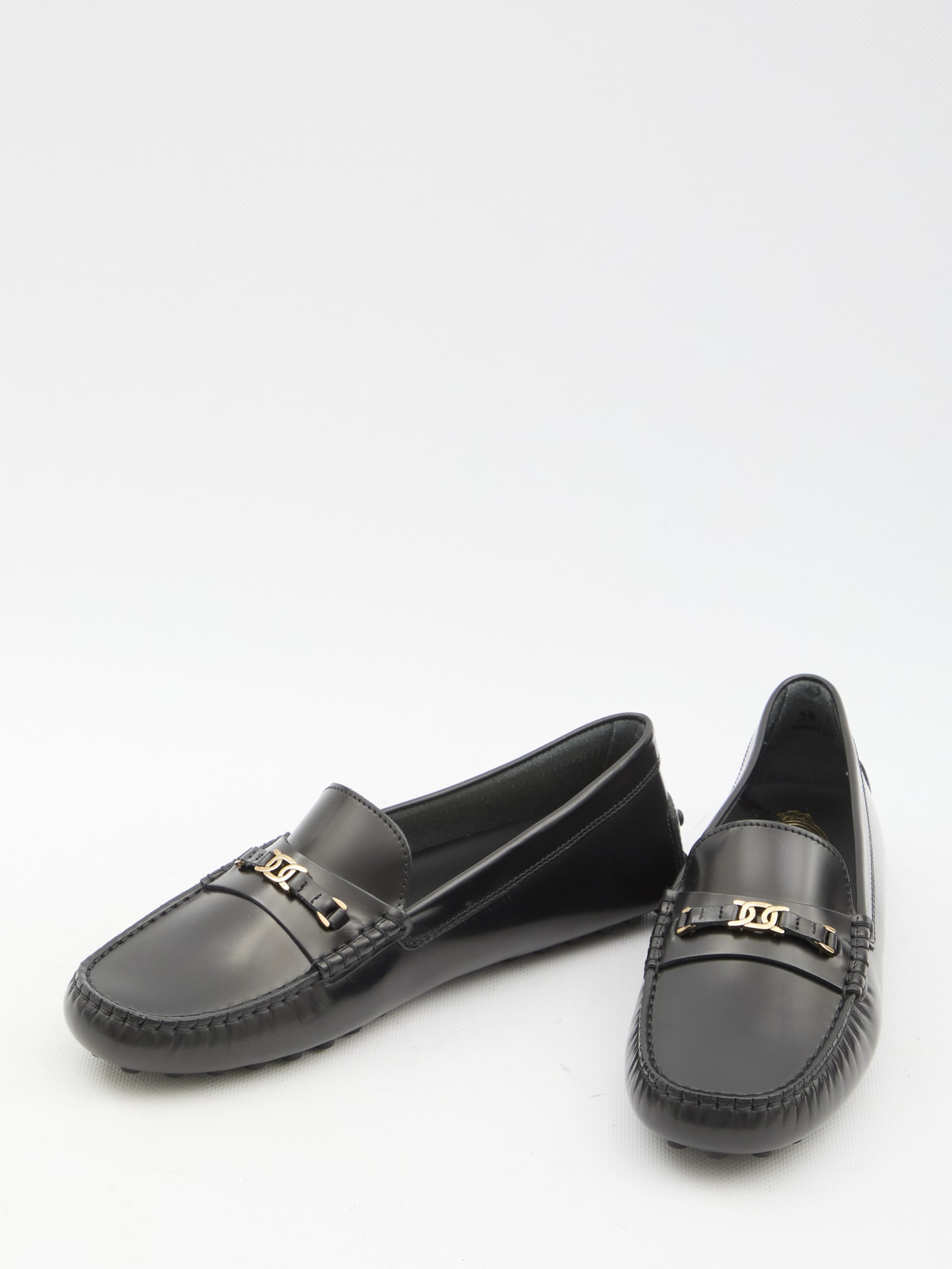 Shop Tod's Gommino Loafers In Black