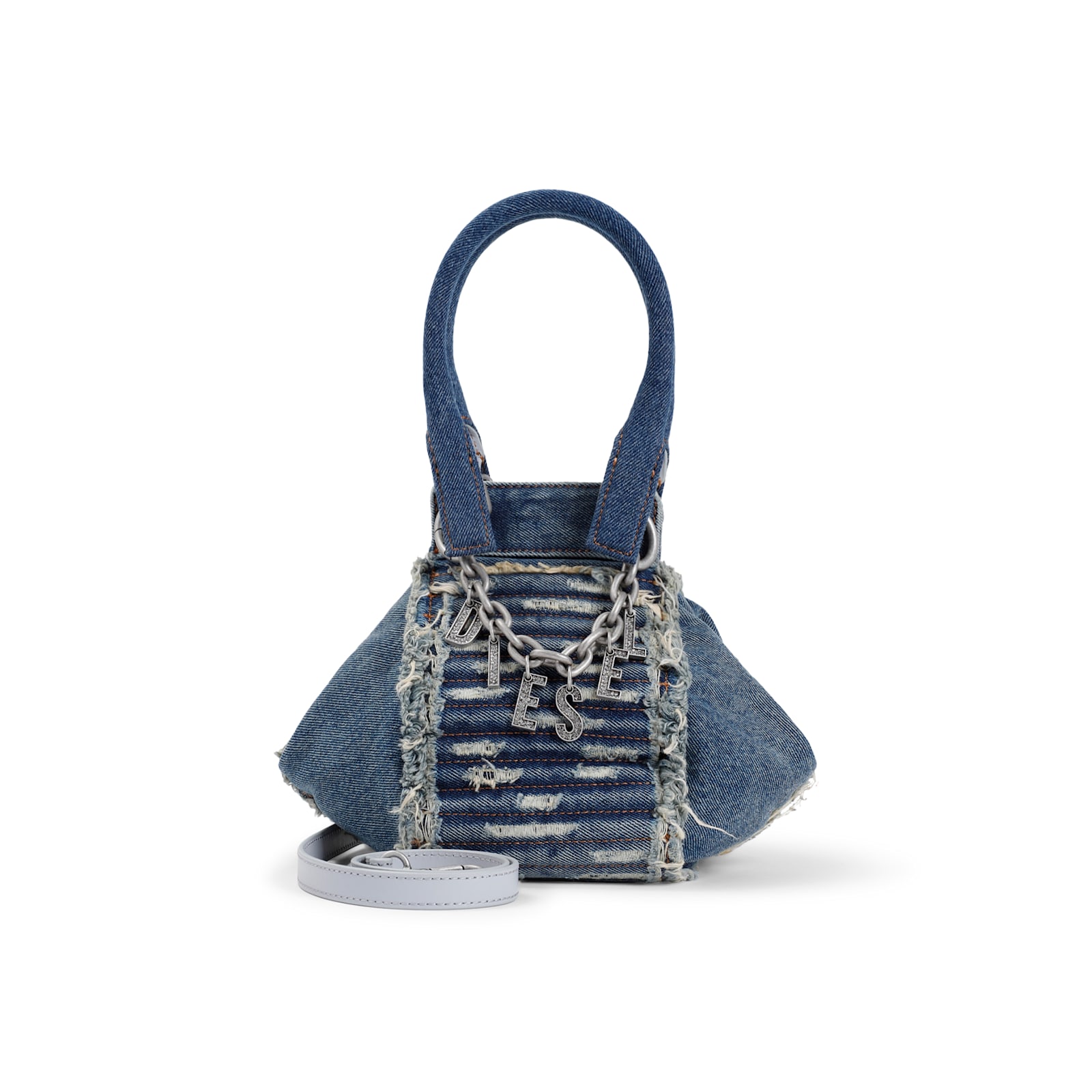 Shop Diesel D-vina Xs Bag In Denim