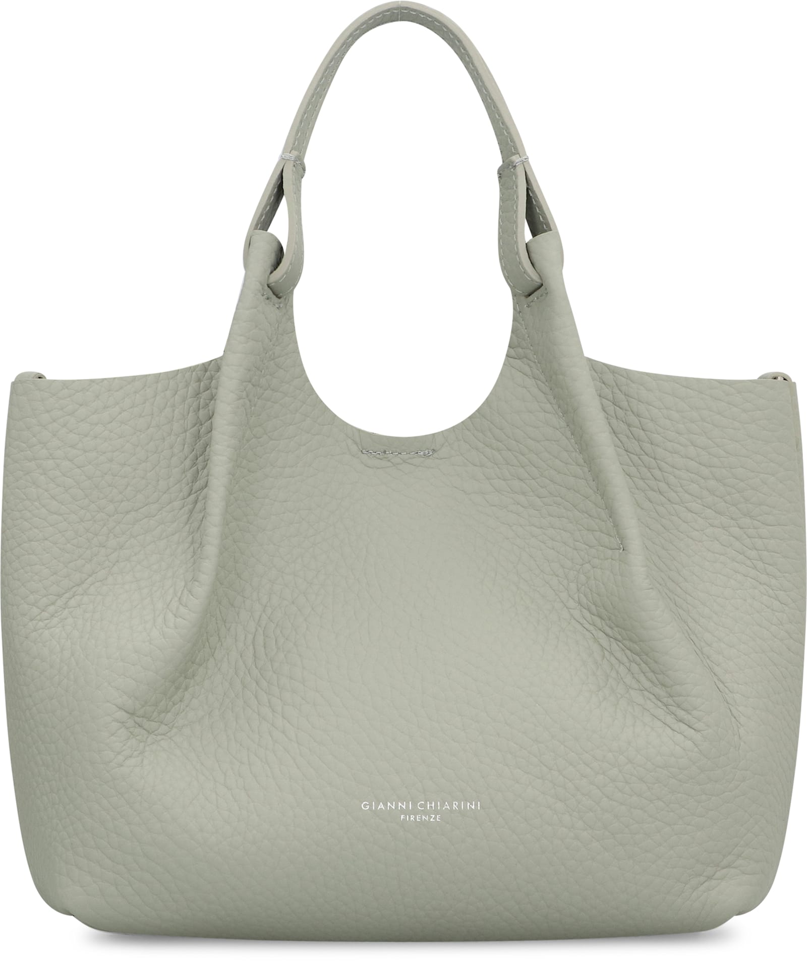 Gianni Chiarini Dua Leather Handbag In Gray