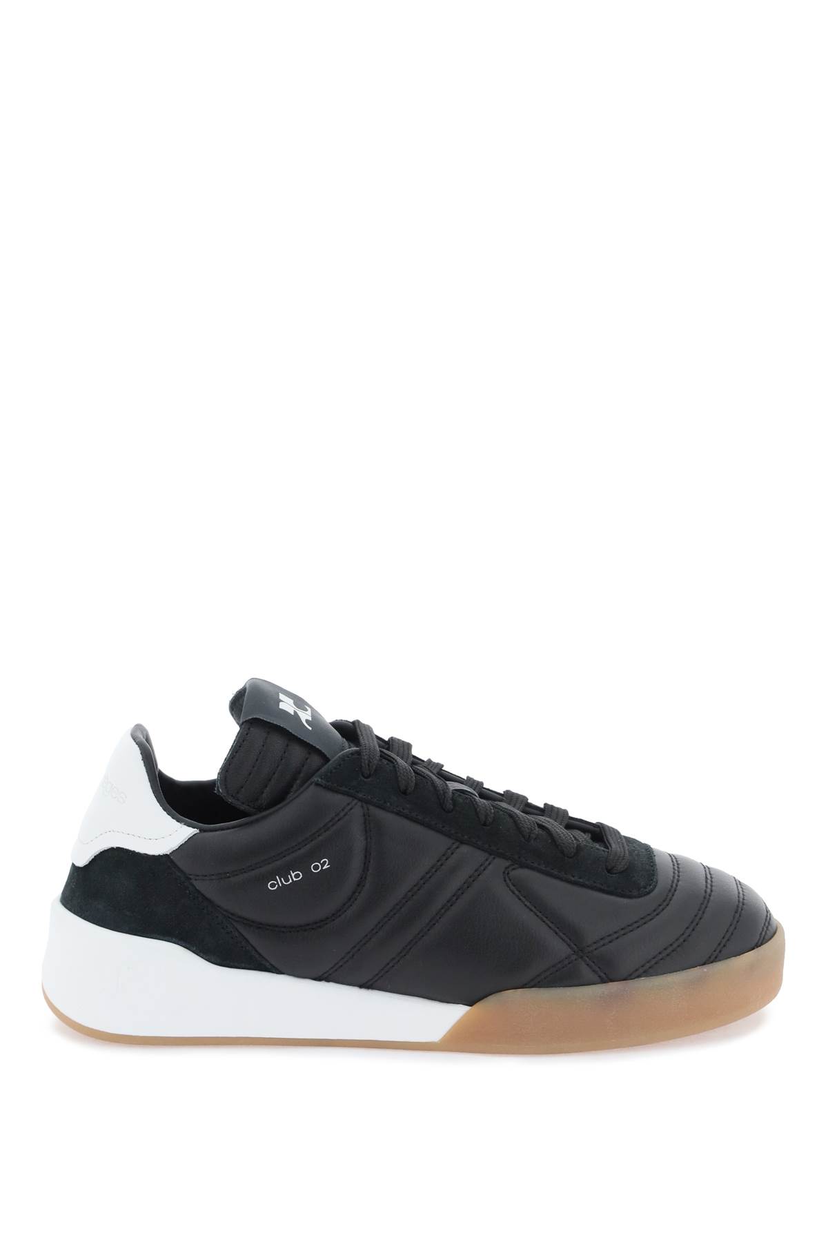 Shop Courrèges Club02 Low-top Sneakers In Black (black)