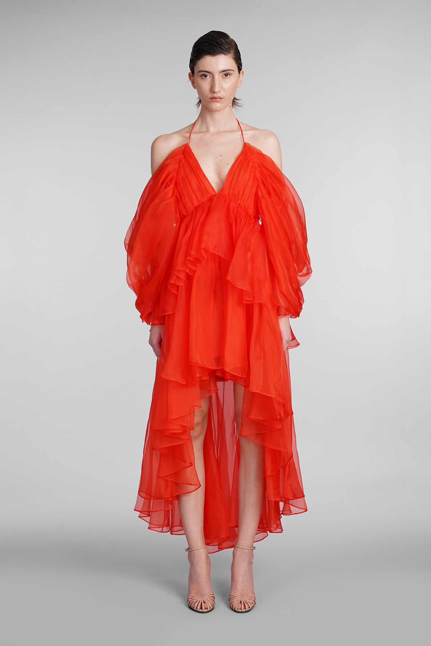 Shop Zimmermann Dress In Red Silk