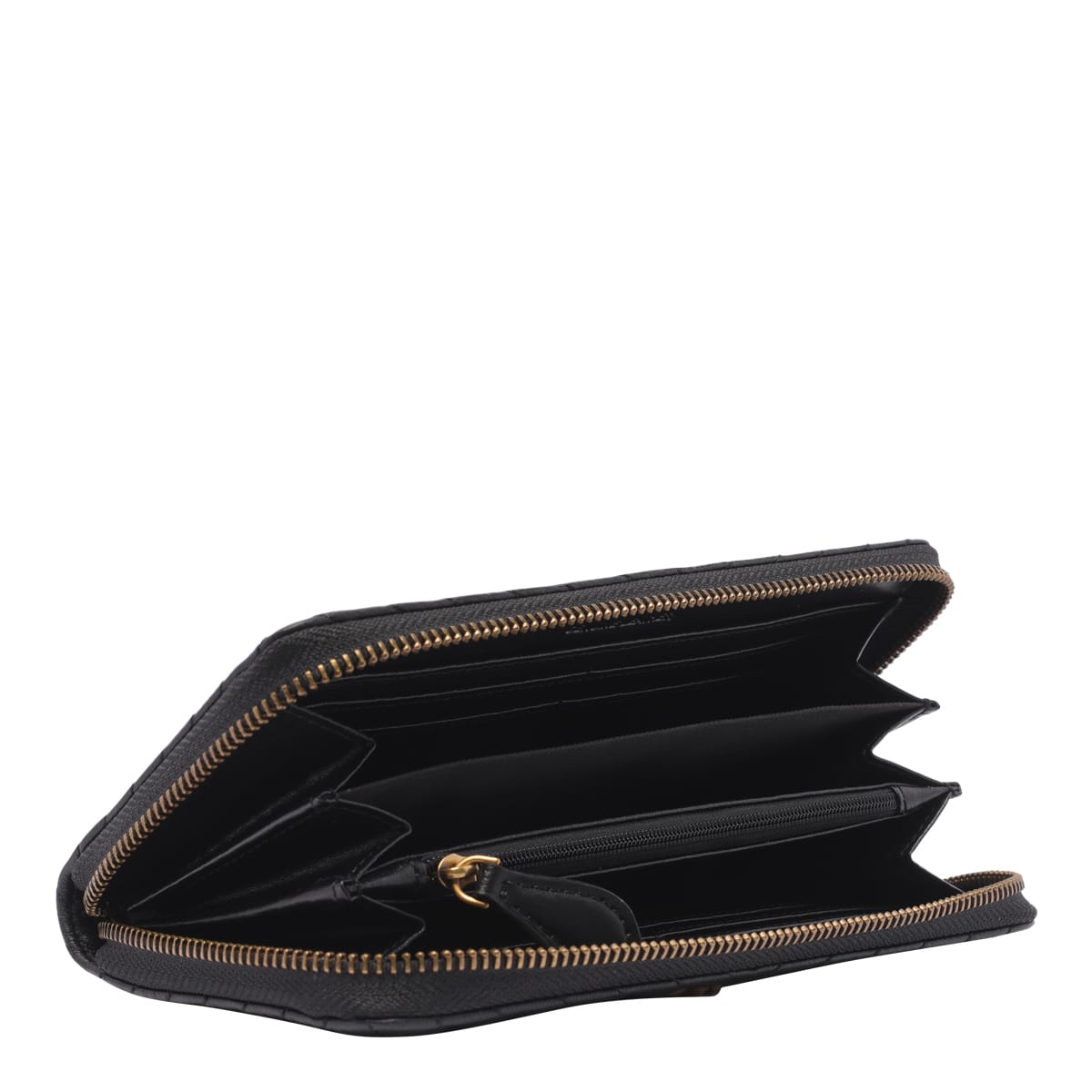 Shop Pinko Ryder Zip Around Wallet In Black