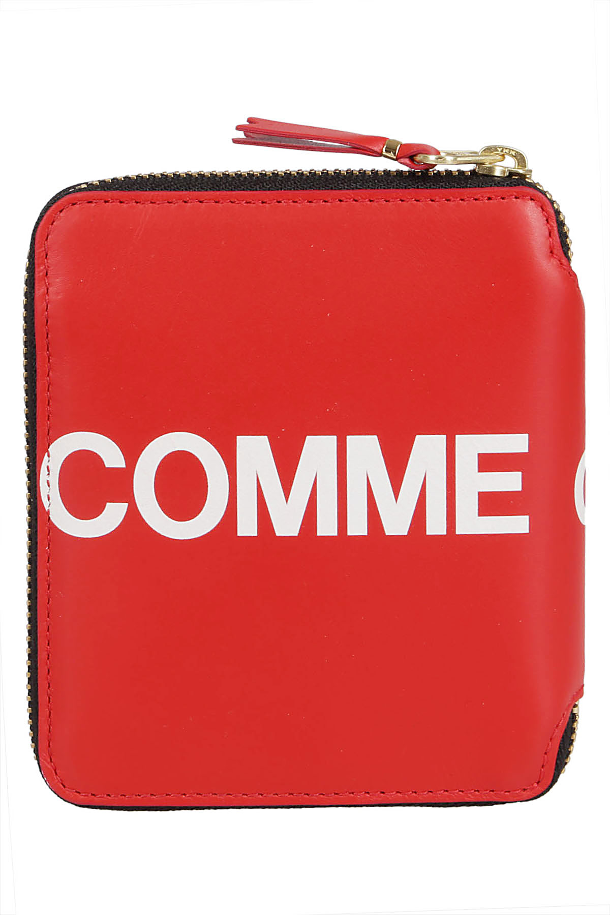 Shop Comme Des Garçons Huge Logo Wallet In Red