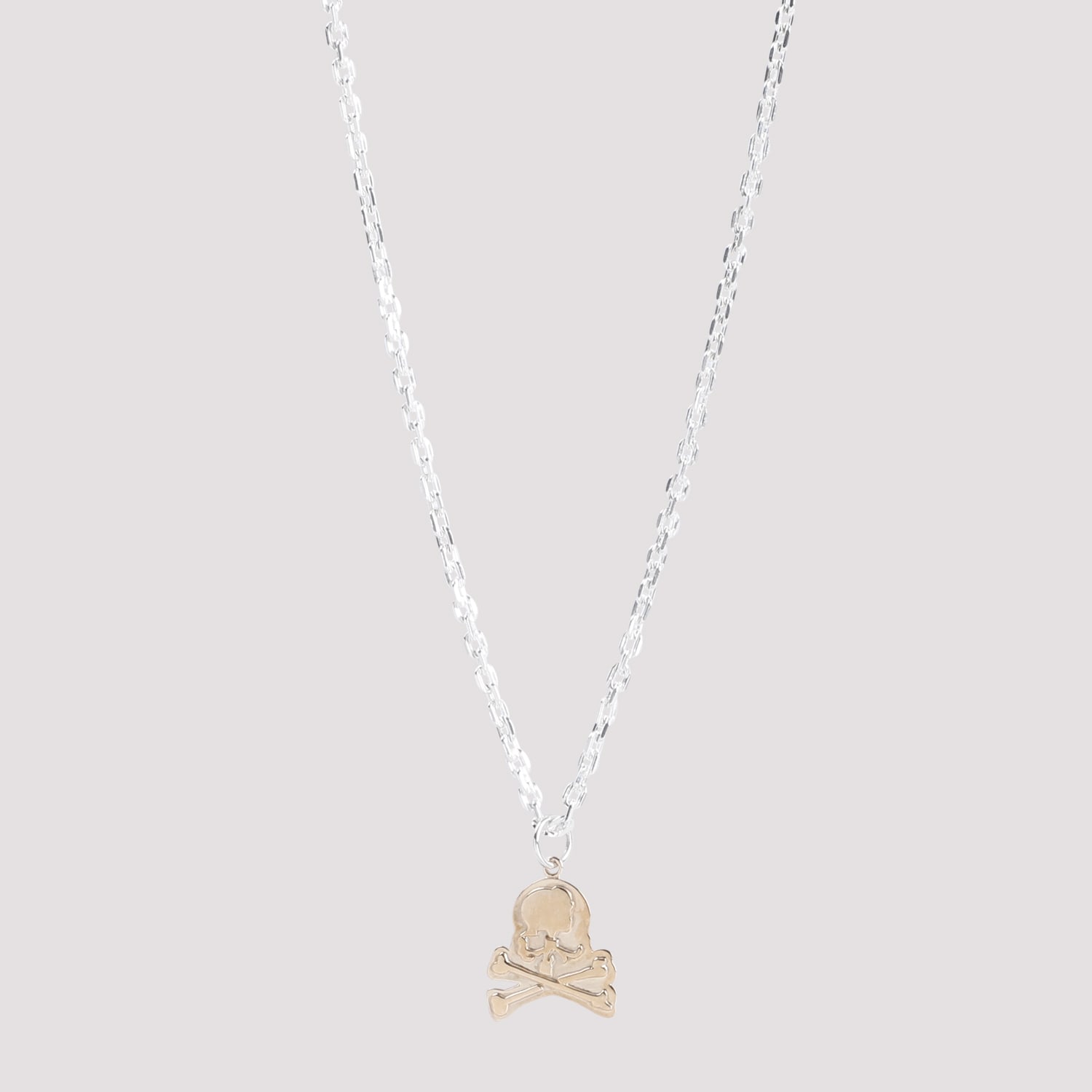 Shop Mastermind Japan Charm Necklace In Silver Gold