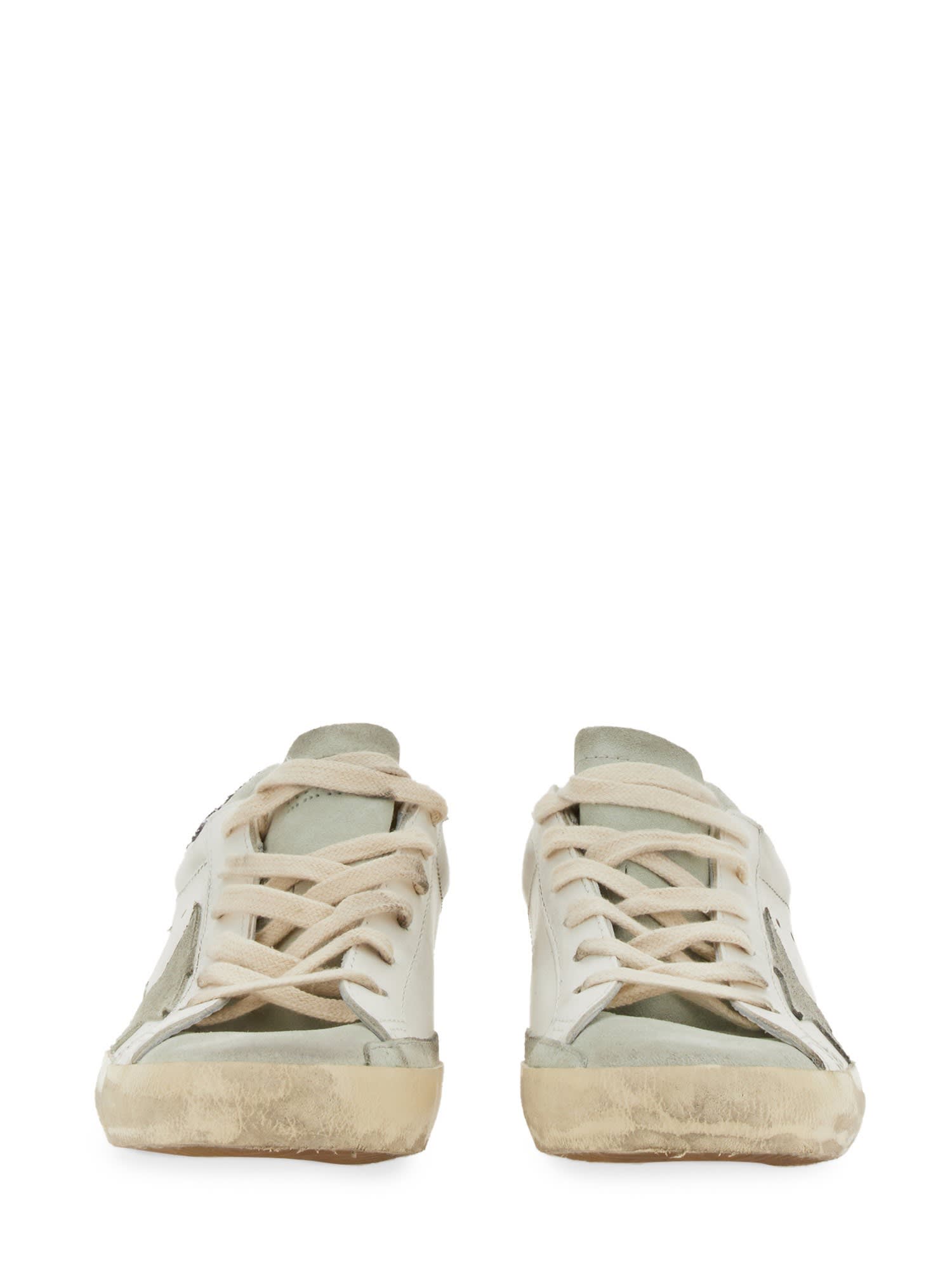 Shop Golden Goose Super-star Sneakers In White