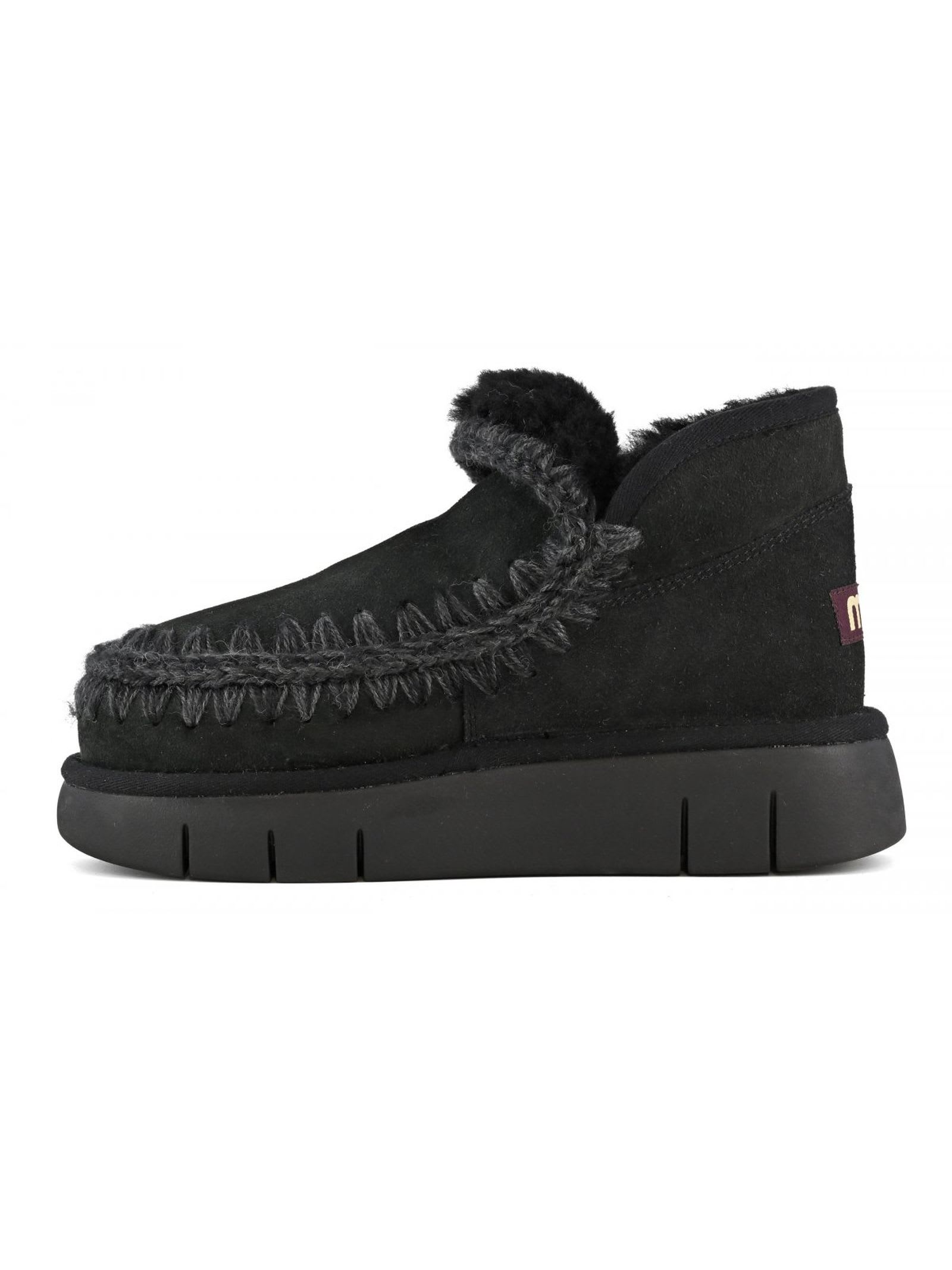 Shop Mou Black Eskimo Bounce Sneaker