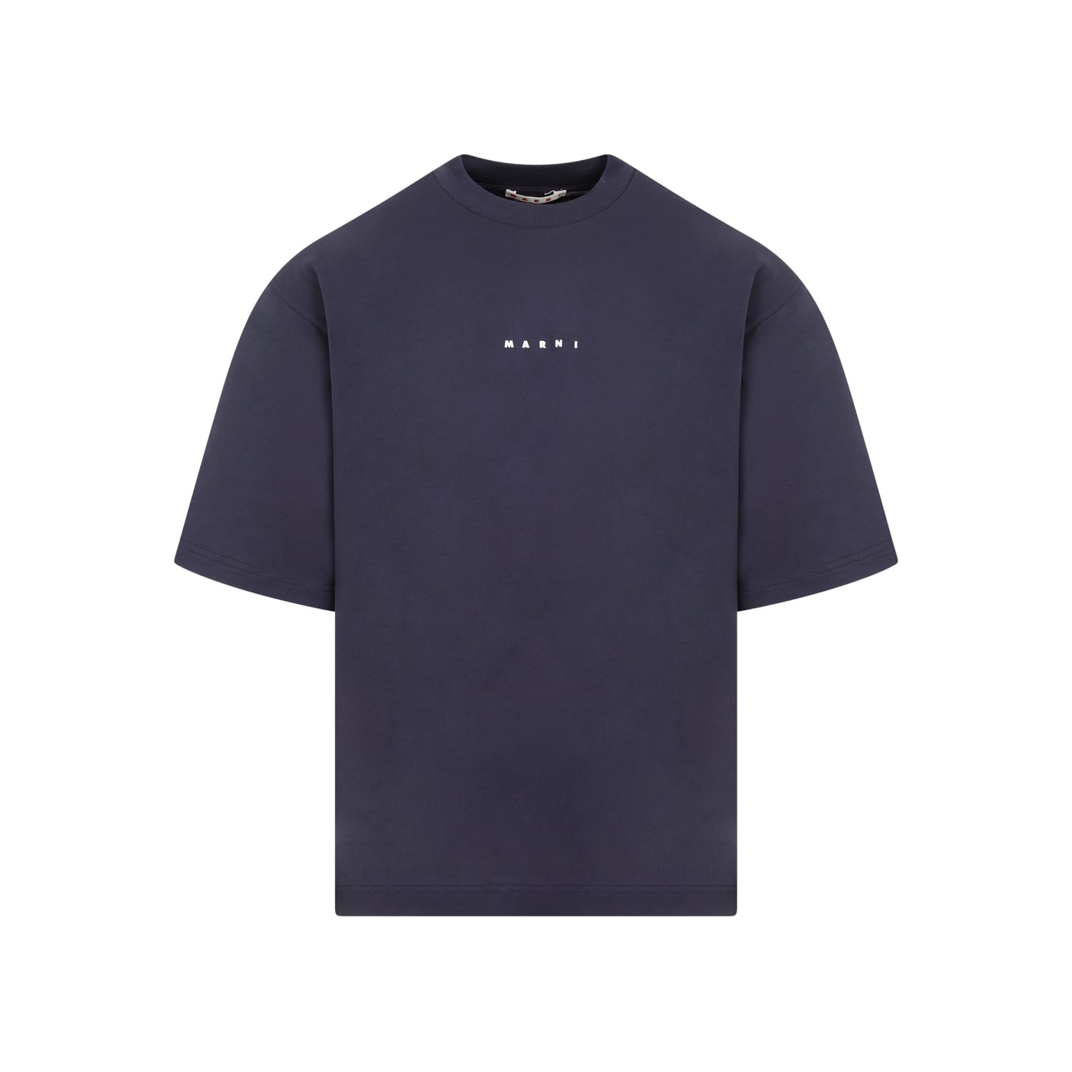 Shop Marni Cotton T-shirt In Blublack