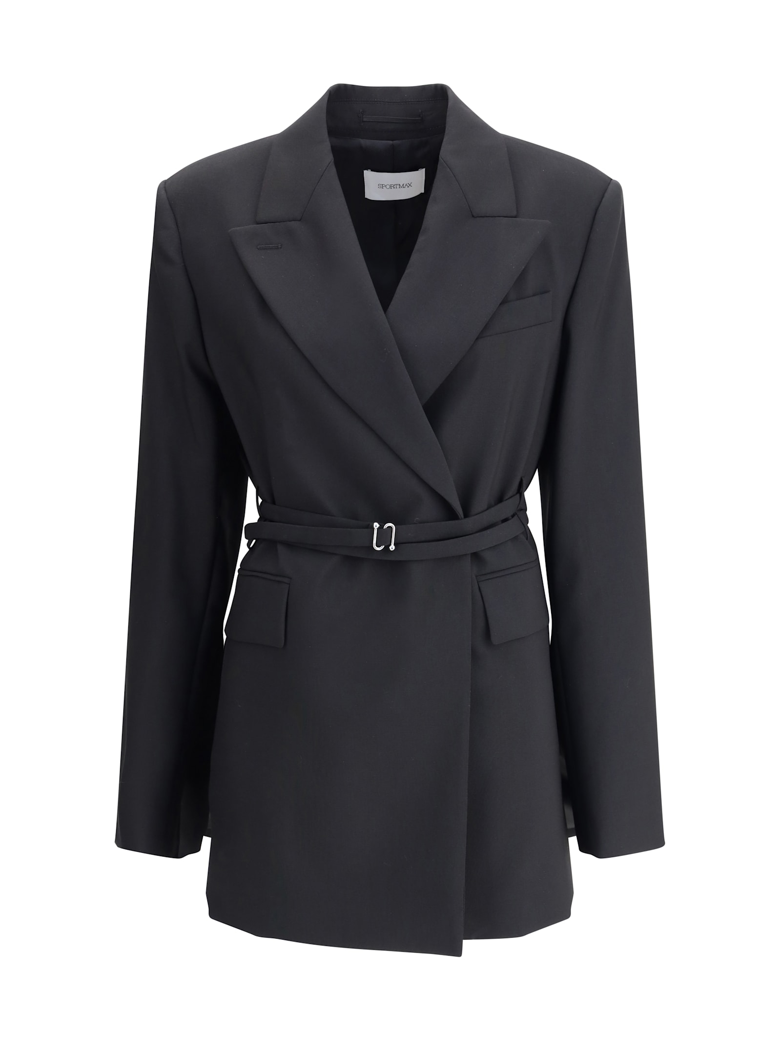 Sportmax Tubinga Long Blazer In Black