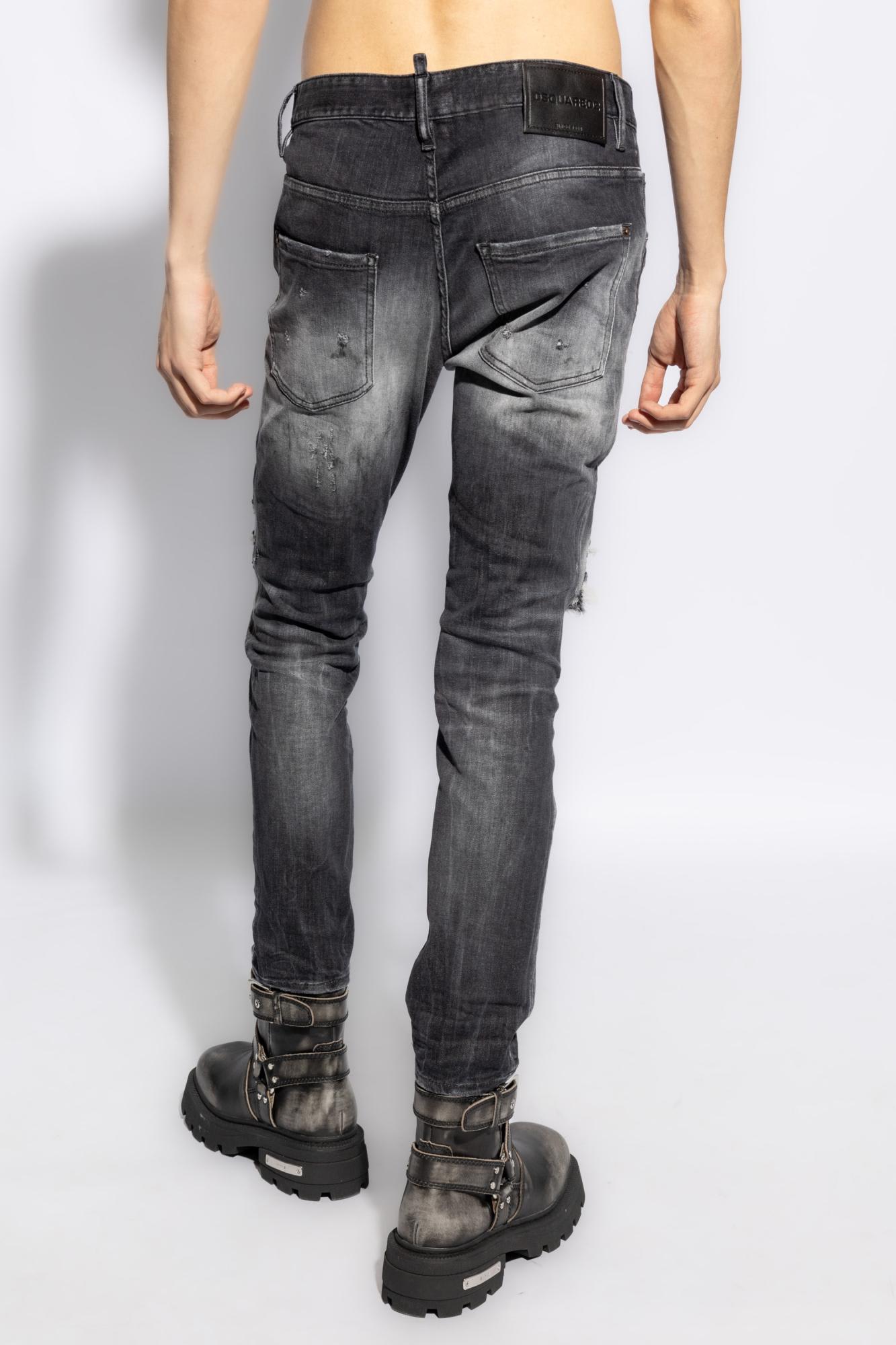 Shop Dsquared2 Skater Jeans In Black