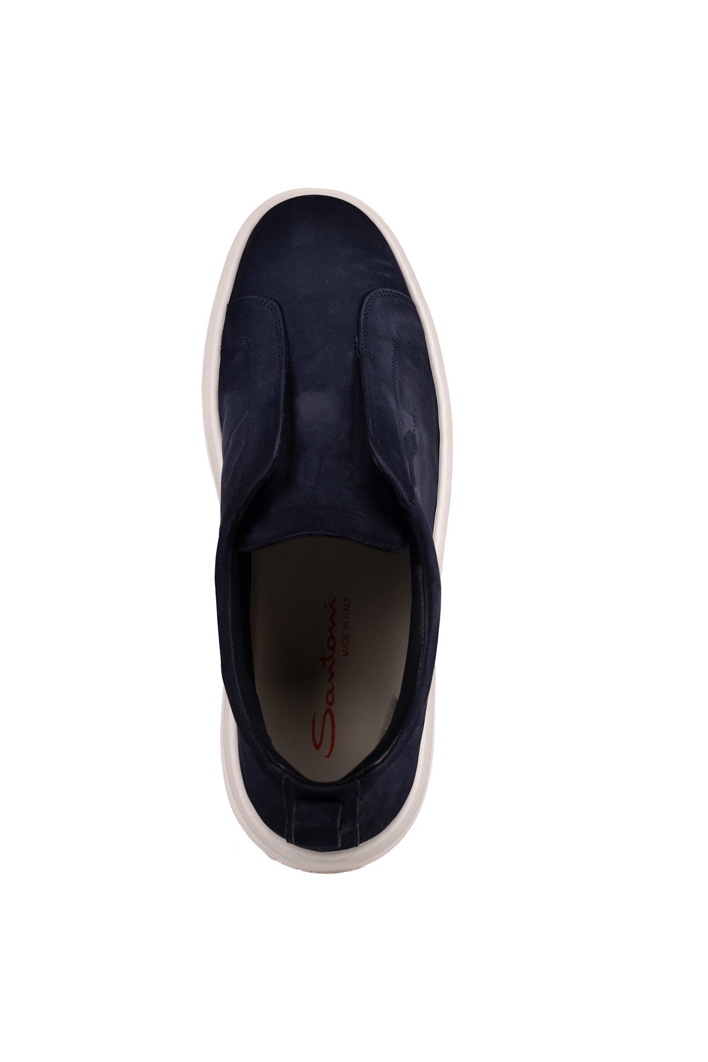 Santoni Victory-fehu59 Laceless Sneakers In Leather