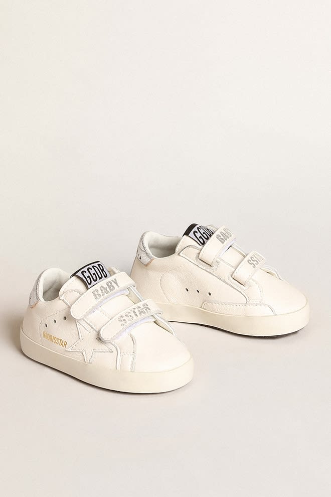 Shop Golden Goose Sneakers With Tear In White