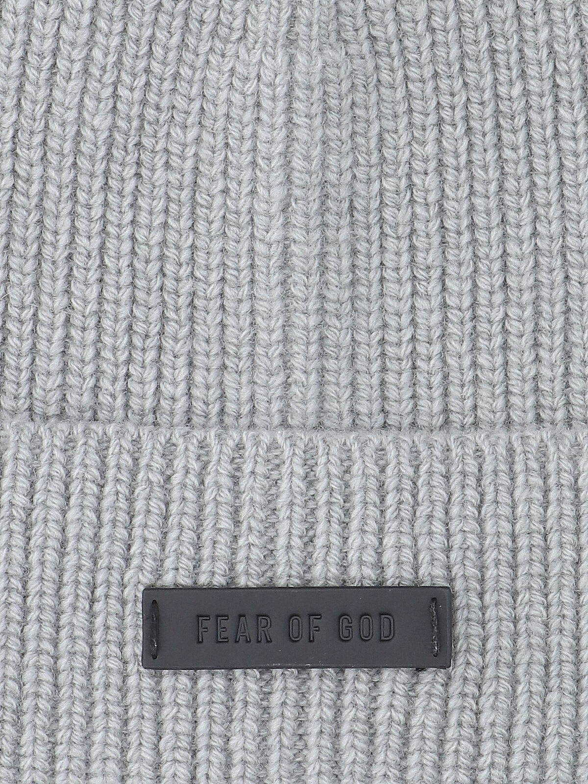 Fear Of God Knitted Hat With Logo In Gray