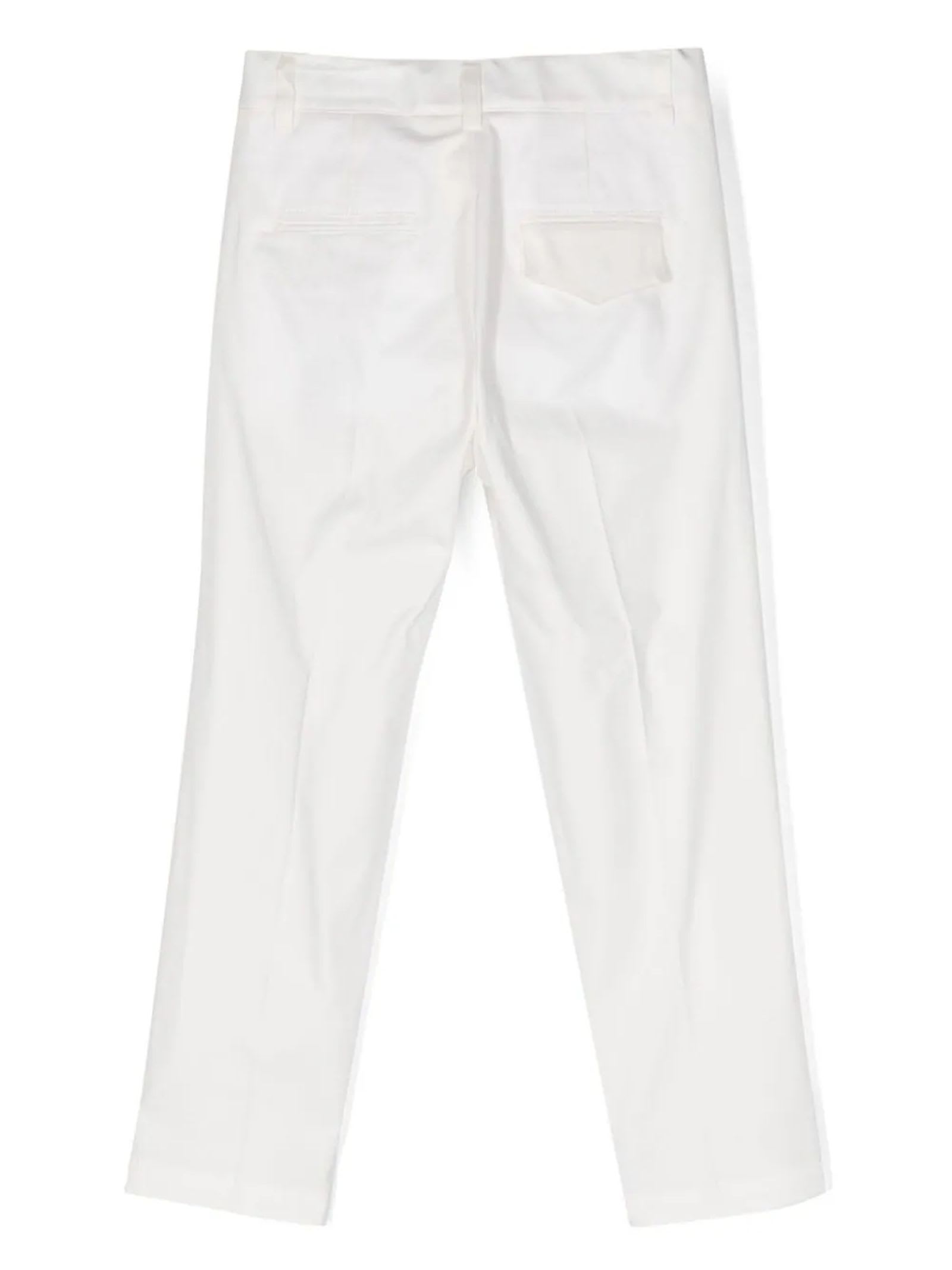 Shop Paolo Pecora Trousers White