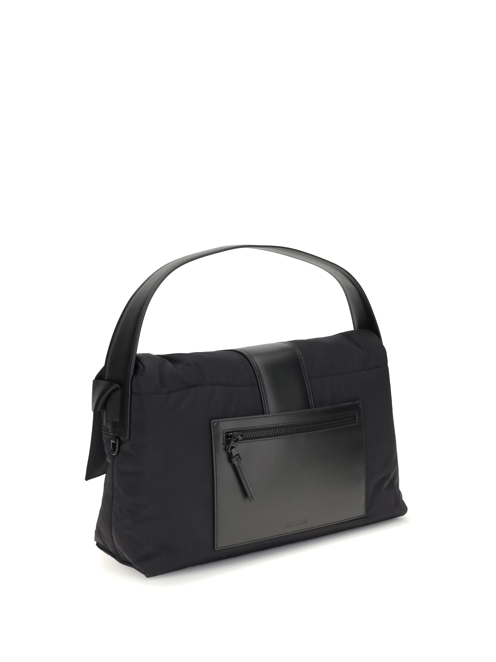 Jacquemus The Messenger Bambino Bag With Adjustable Shoulder Strap In Black