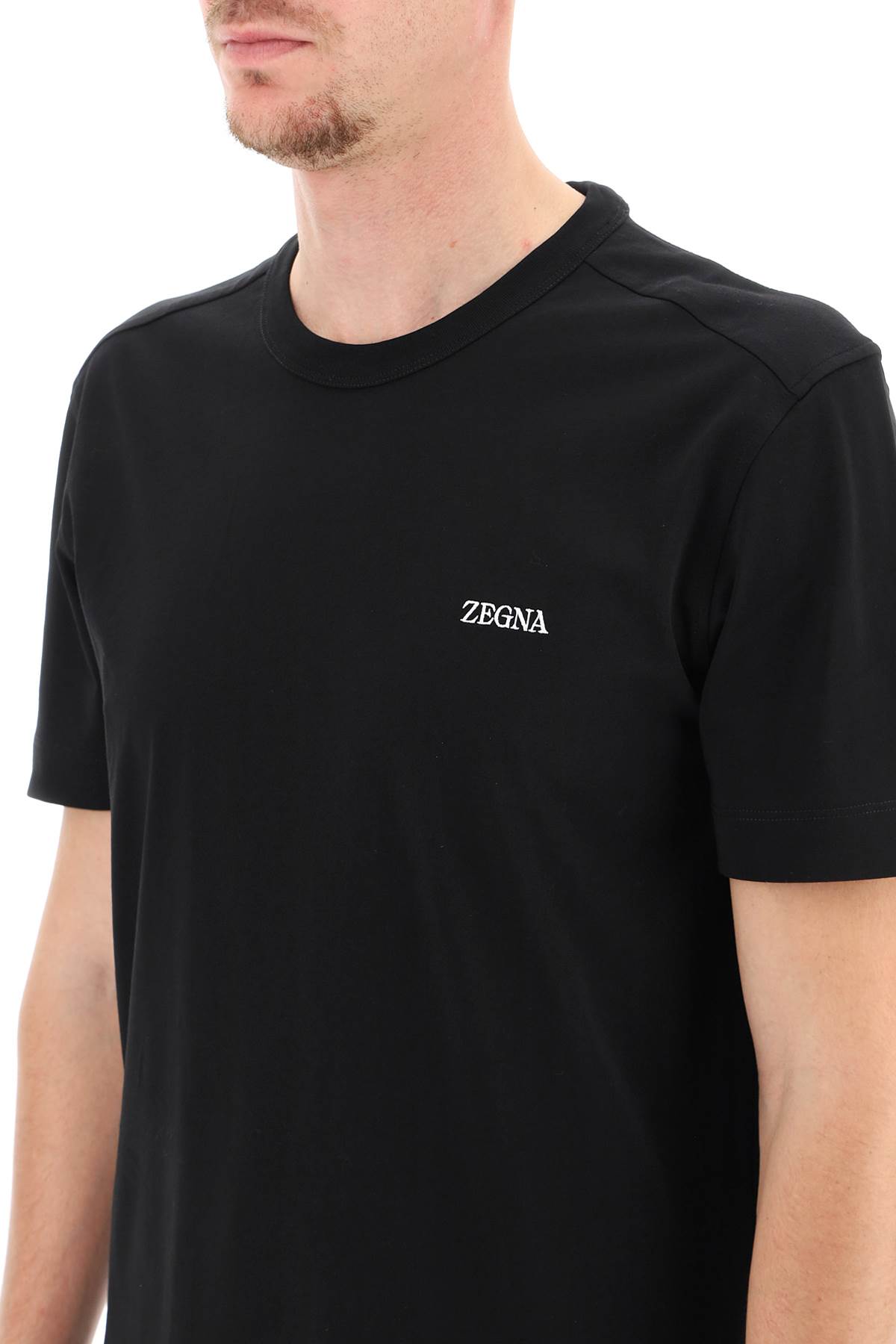 Shop Zegna Logo T-shirt