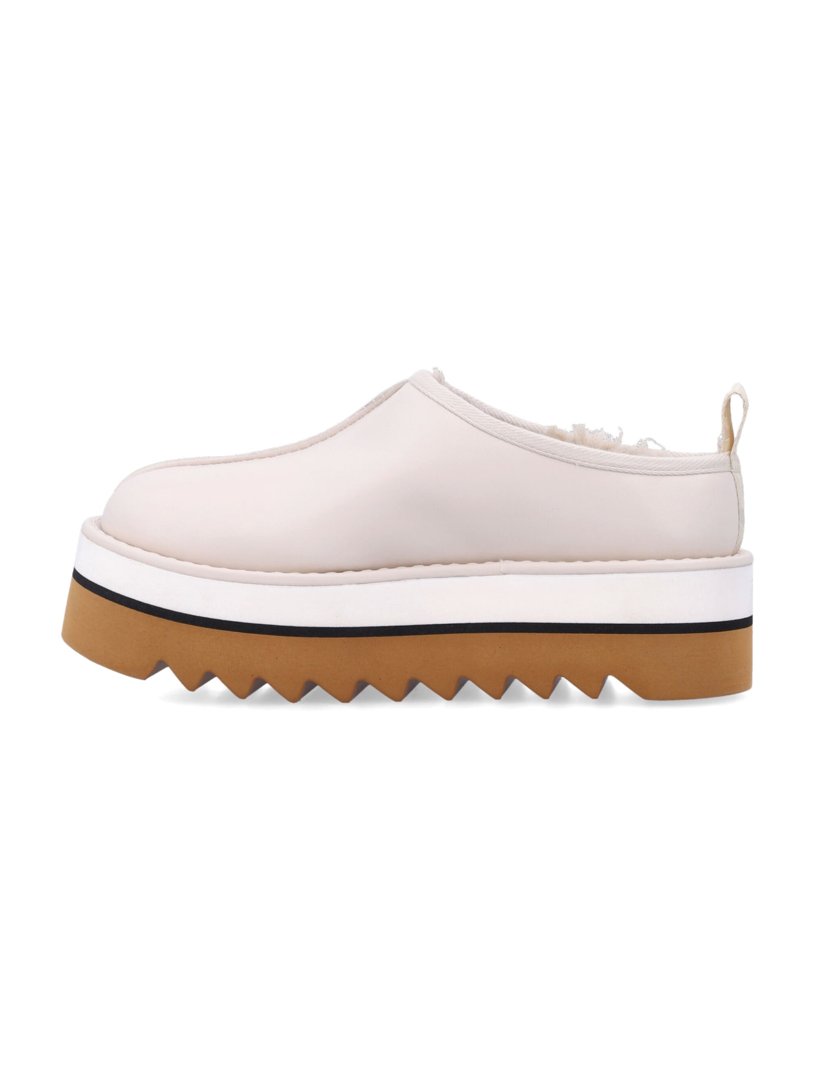 Shop Stella Mccartney Sneakelyse Clog In Greggio White