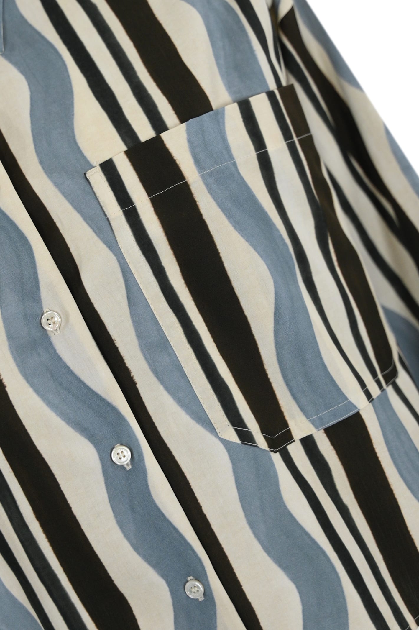 WEEKEND MAX MARA RAGTIME SHIRT IN COTTON WITH STRIPES AND WAVES