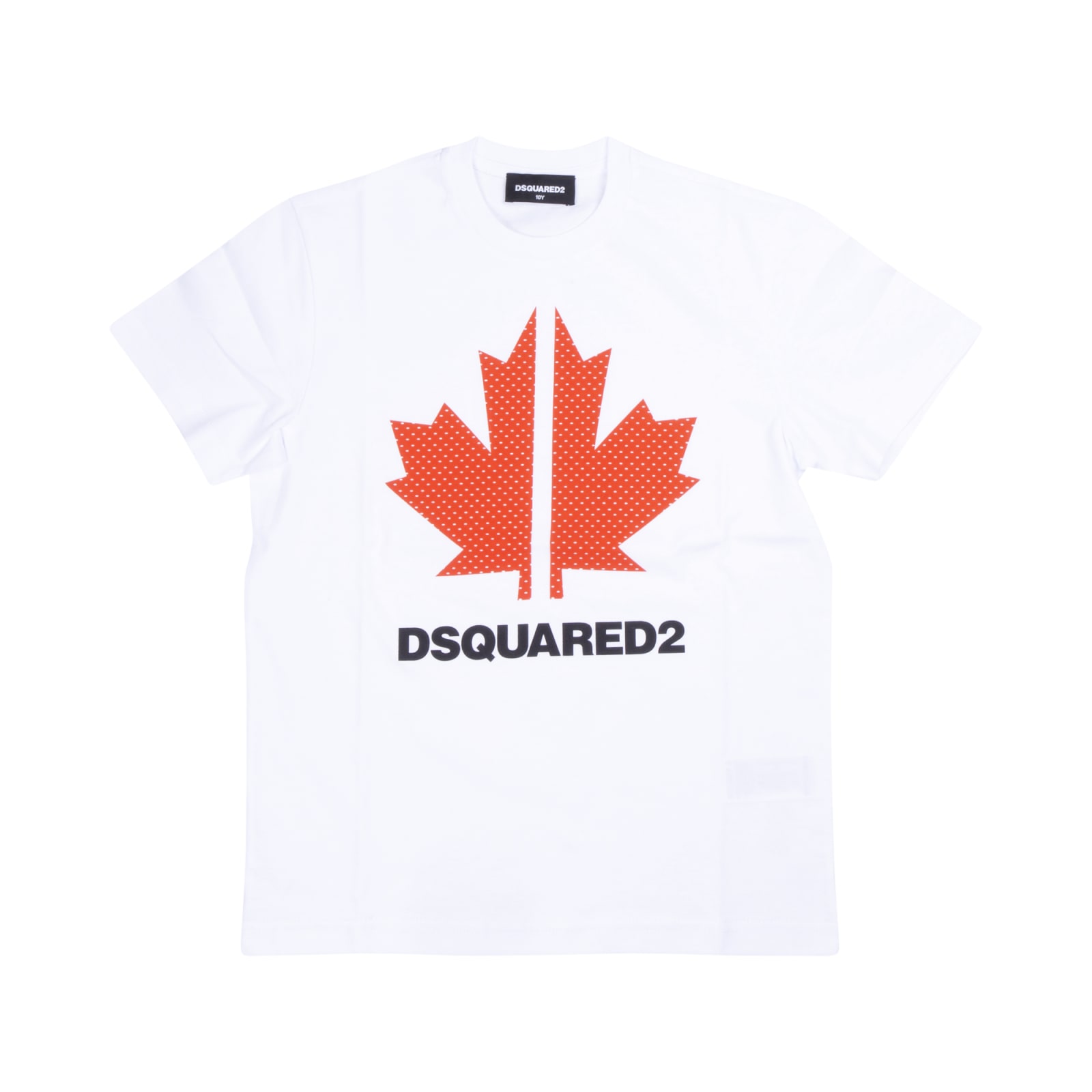 Dsquared2 Kids' Dsquared Logo T-shirt In Bianco