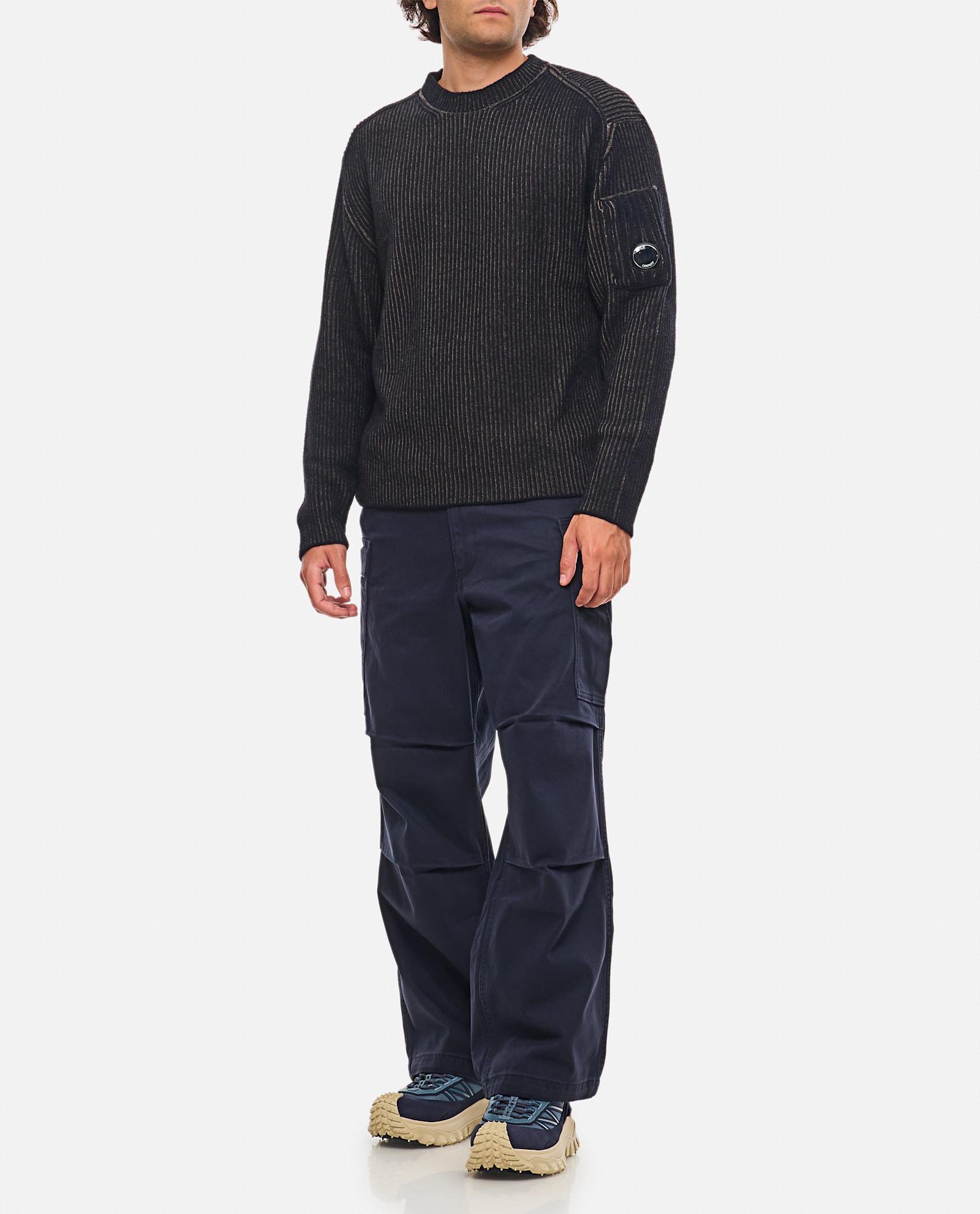 C. P. Company Knitwear Crew Neck In Fleece Knit