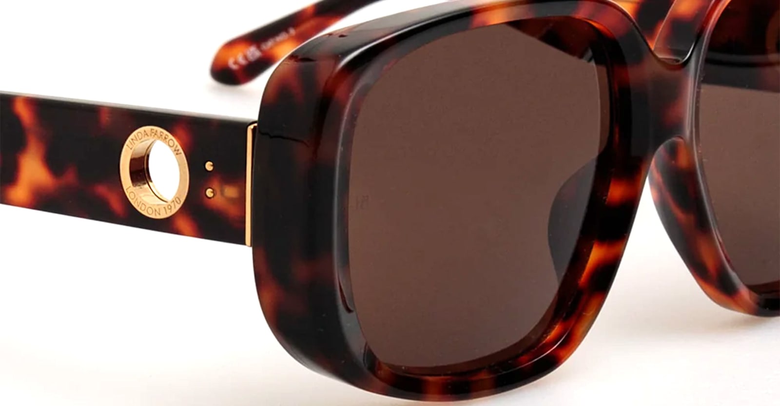 Linda Farrow Astrid - T-shell Sunglasses In Brown