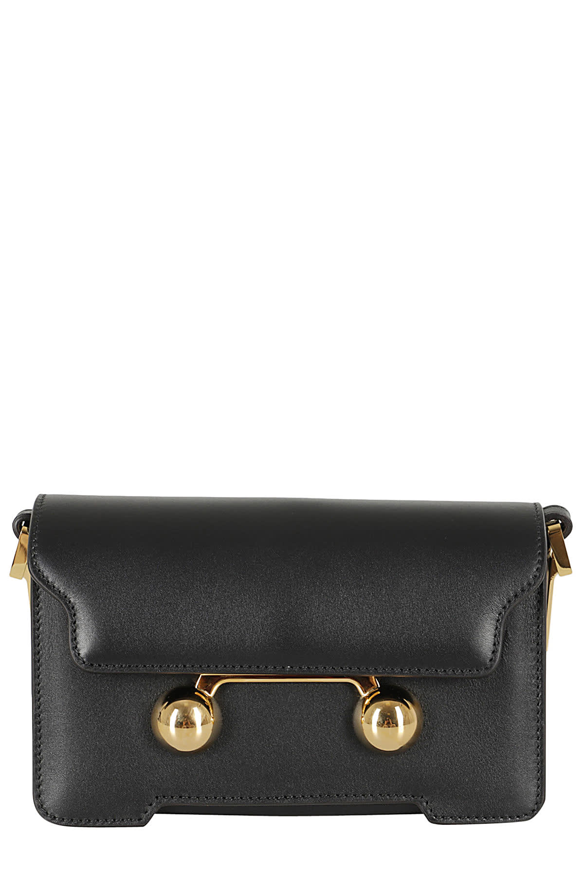 Shop Marni Mini Shoulder Bag In Black