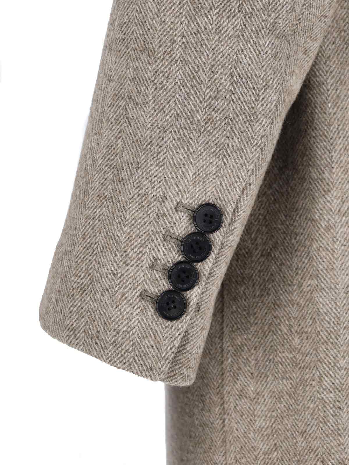 Dunst Double-breasted Wool Blend Coat In Gray