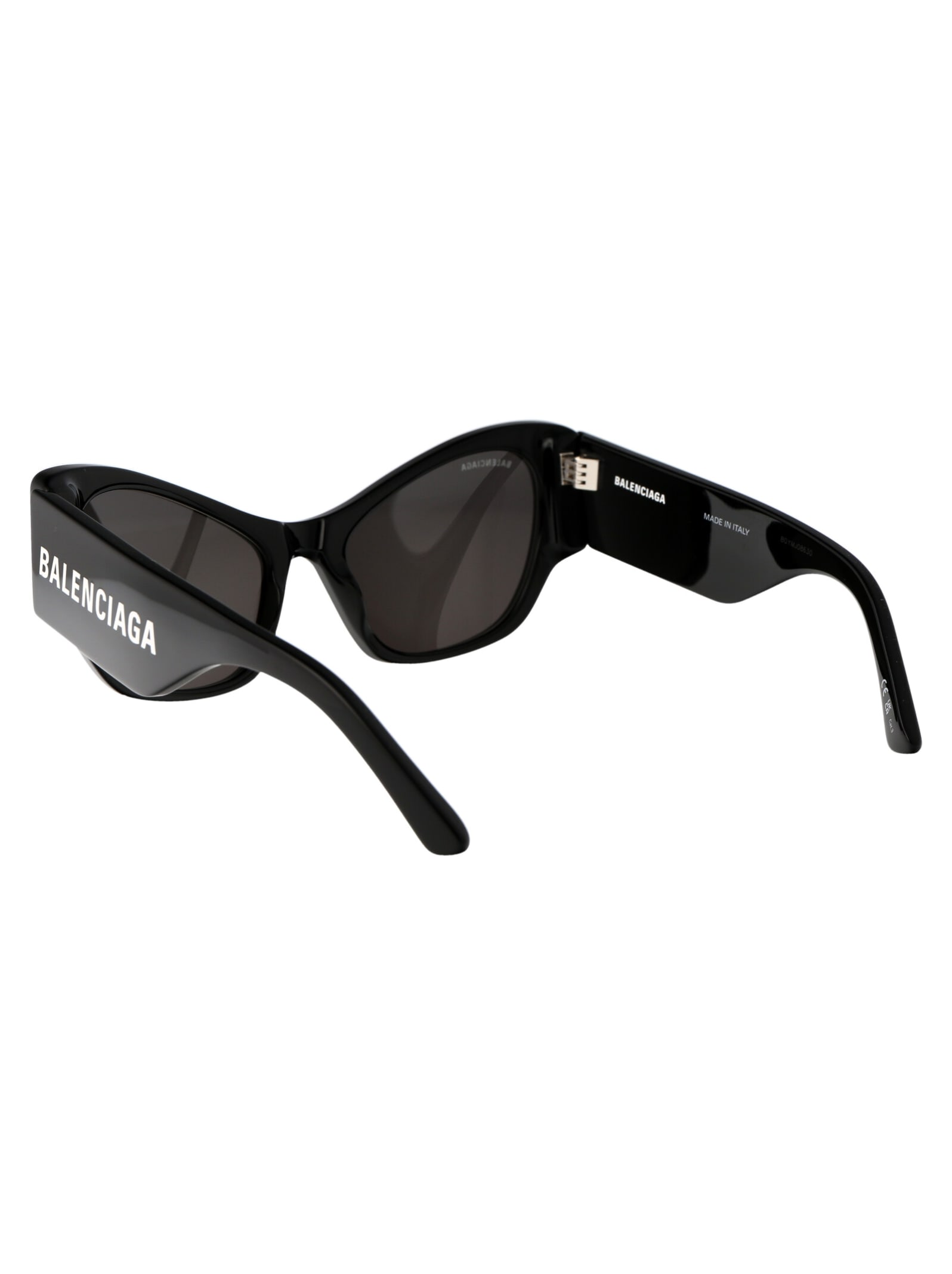 Shop Balenciaga Bb0259s Sunglasses In 001 Black Black Grey
