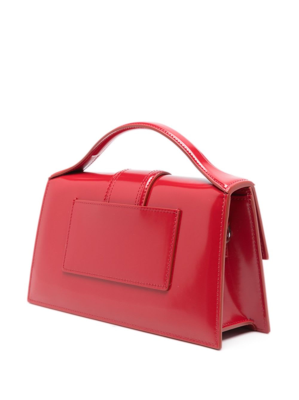 Jacquemus Le Grand Bambino Leather Top Handle Bag In Red