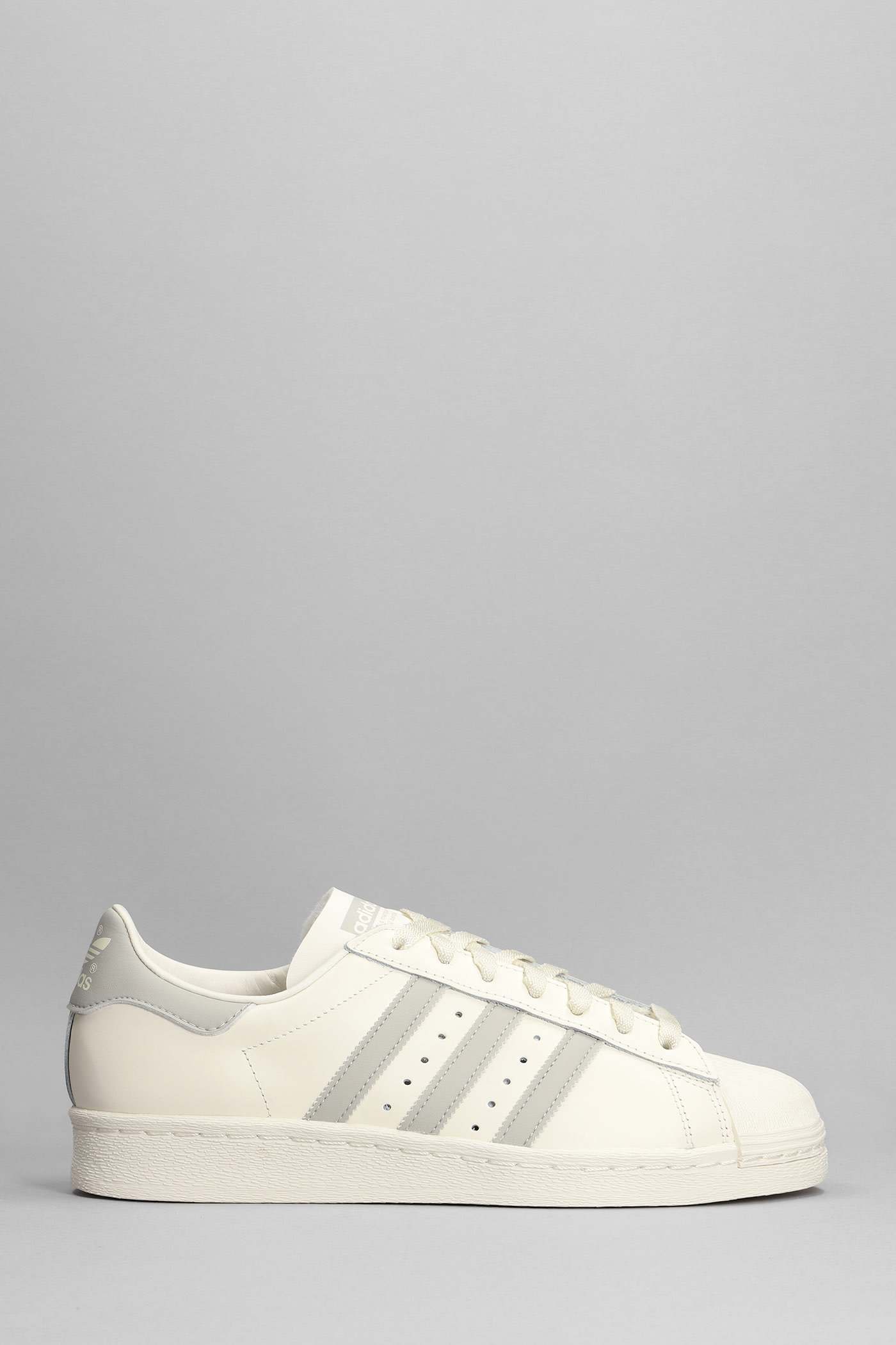 ADIDAS ORIGINALS SUPERSTAR 82 SNEAKERS IN WHITE LEATHER