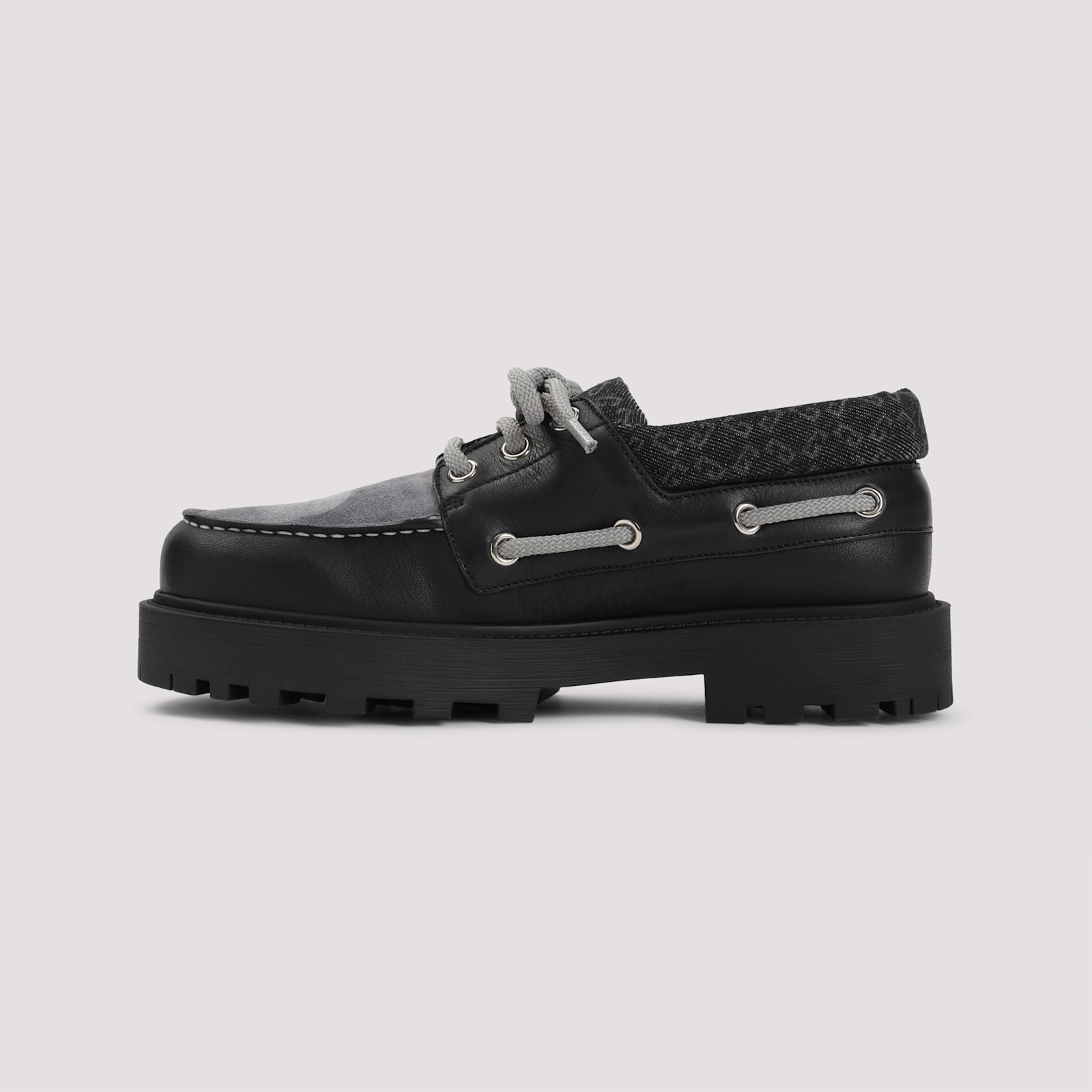 Givenchy Leather Platform Loafers In Black