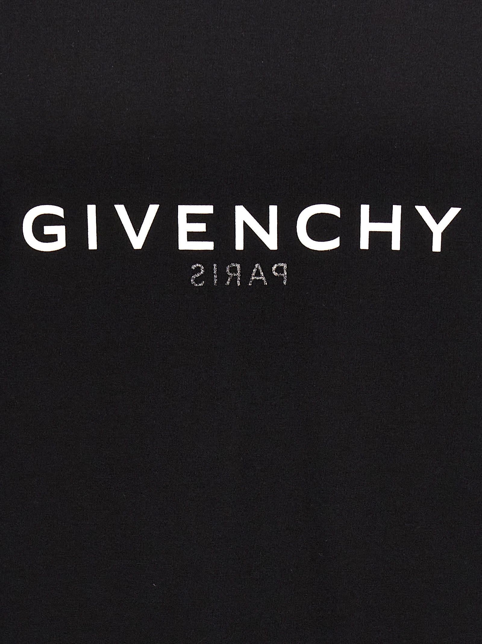 Shop Givenchy Logo T-shirt In Black