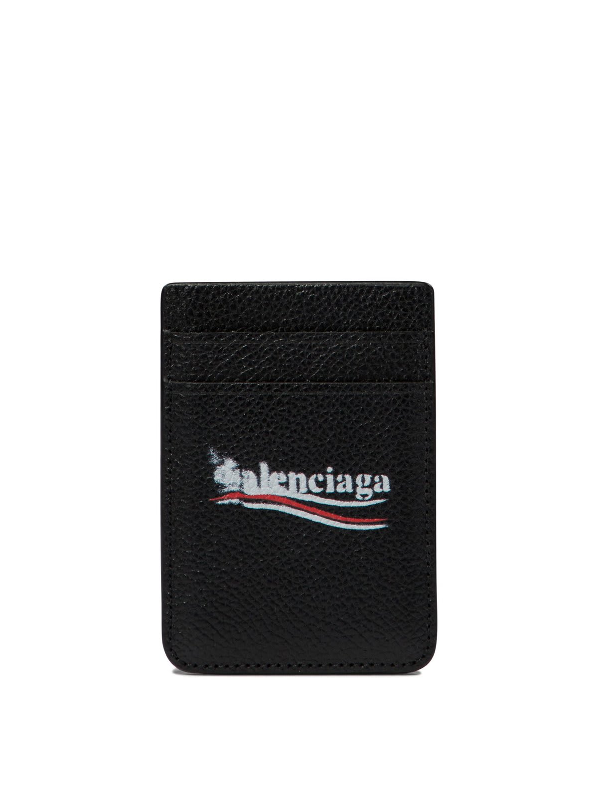 Shop Balenciaga Cash Magnet Card Holder In Black