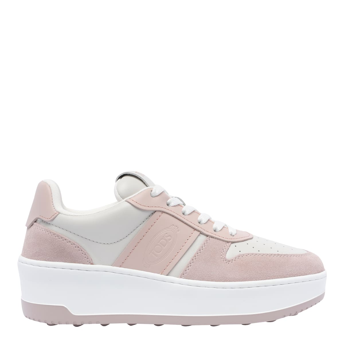 Shop Tod's Platform Sneakers In Pink