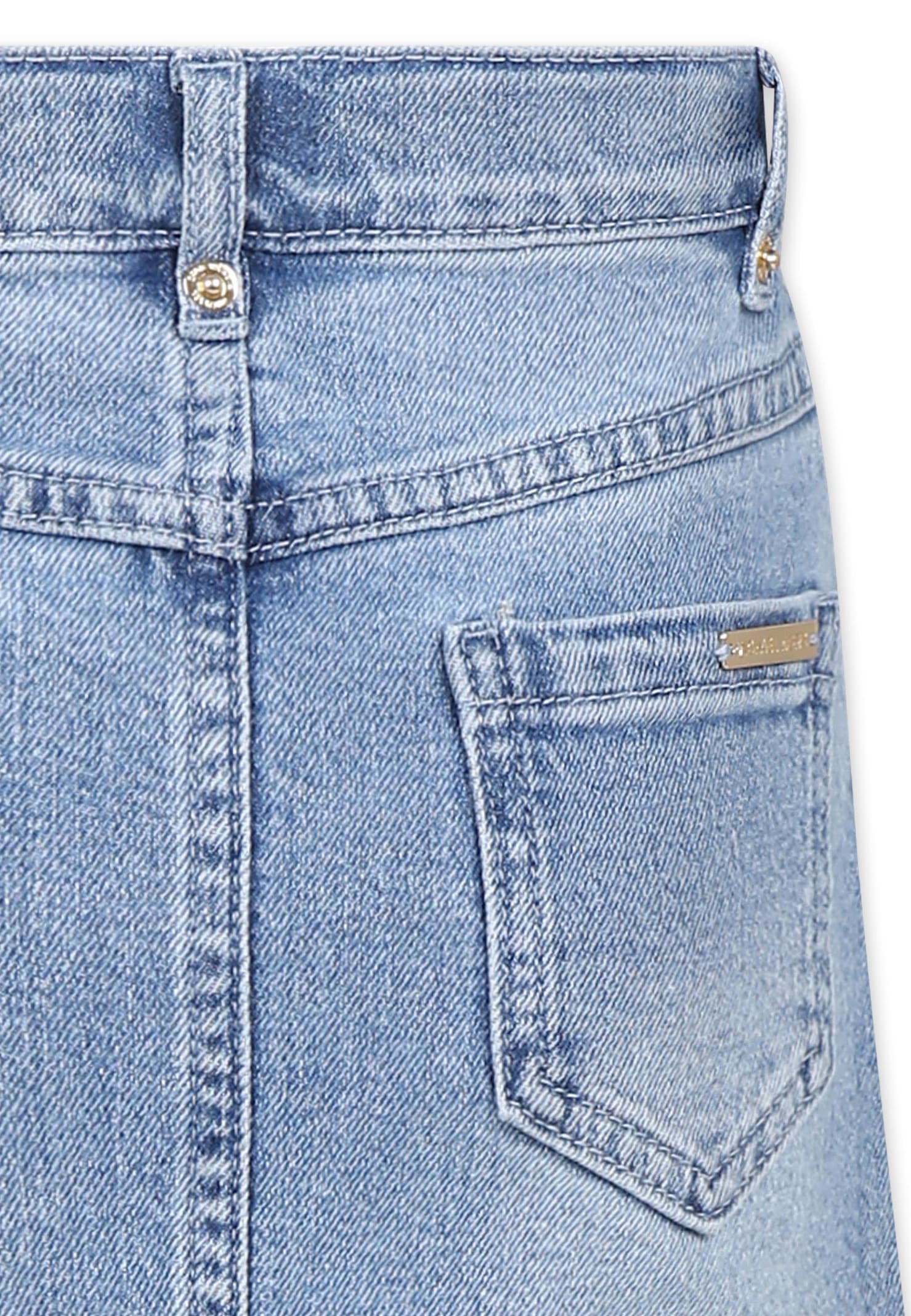 Shop Michael Kors Denim Skirt For Girl With Logo