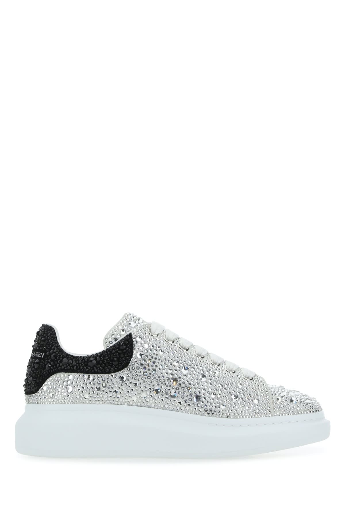 Shop Alexander Mcqueen Sneakers In Whiblkcrystaljet