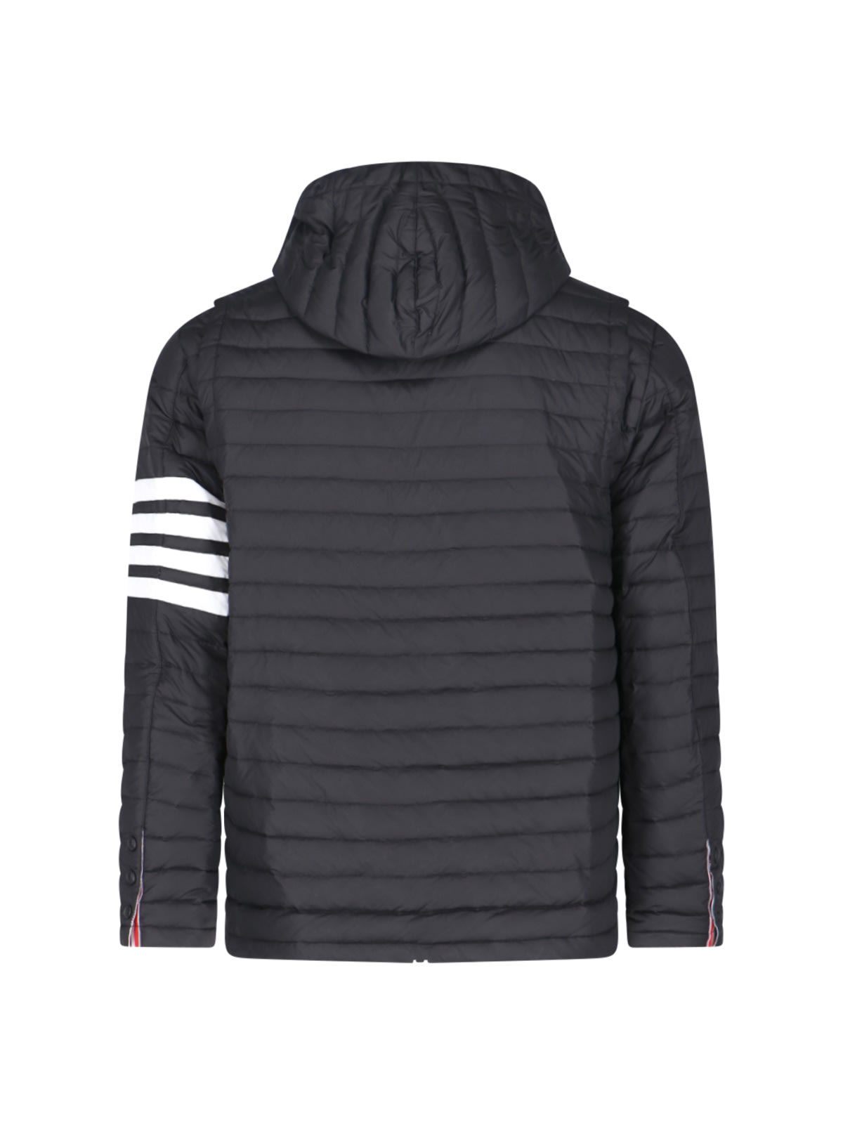Shop Thom Browne - Hoodie Jacket In Black