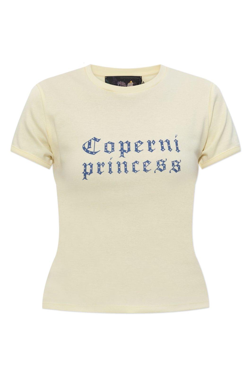 Coperni Fitted T-shirt With Playful Graphic And Round Neckline