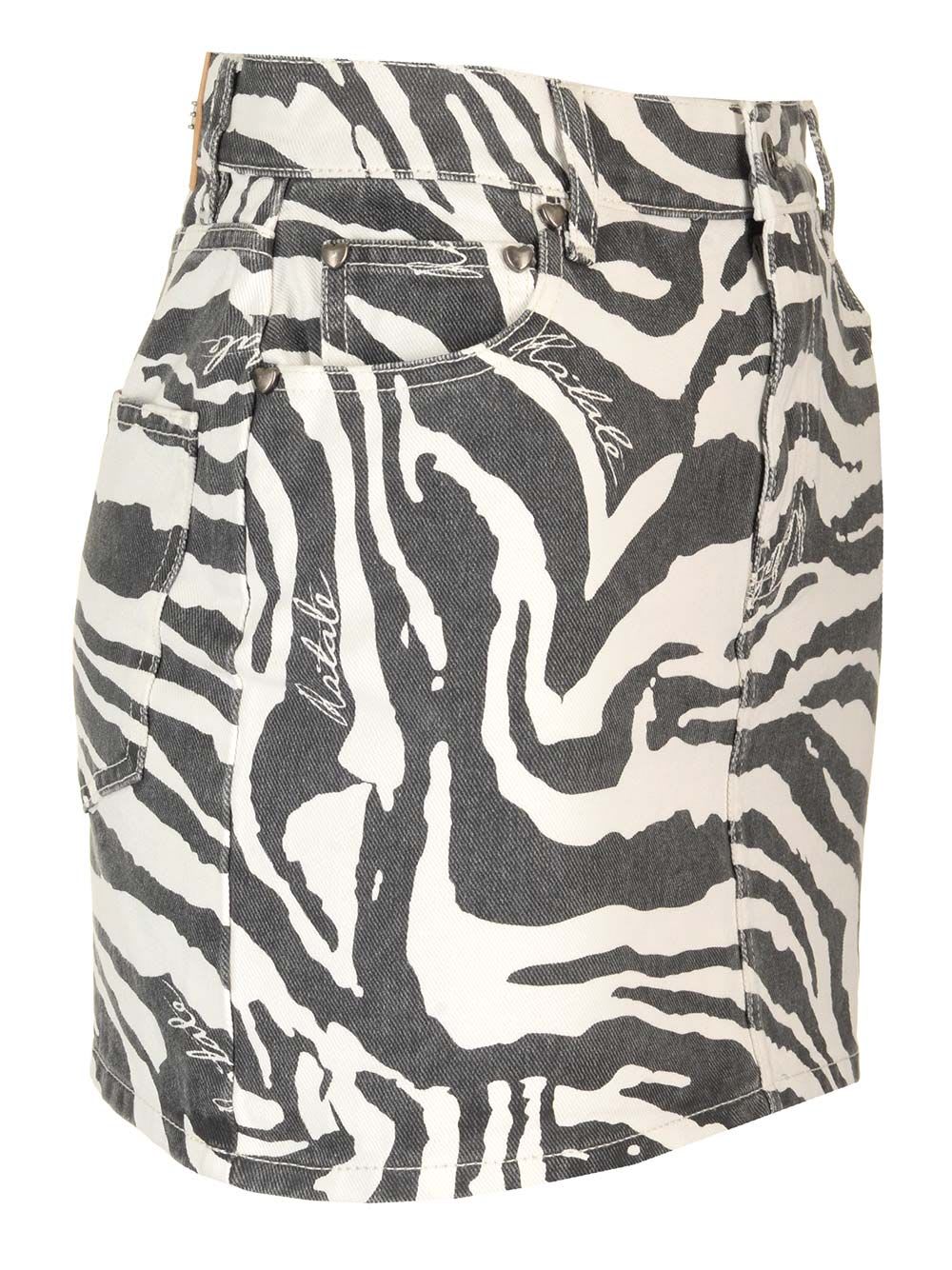 Shop Rotate Birger Christensen Zebra Mini Skirt In Animalier