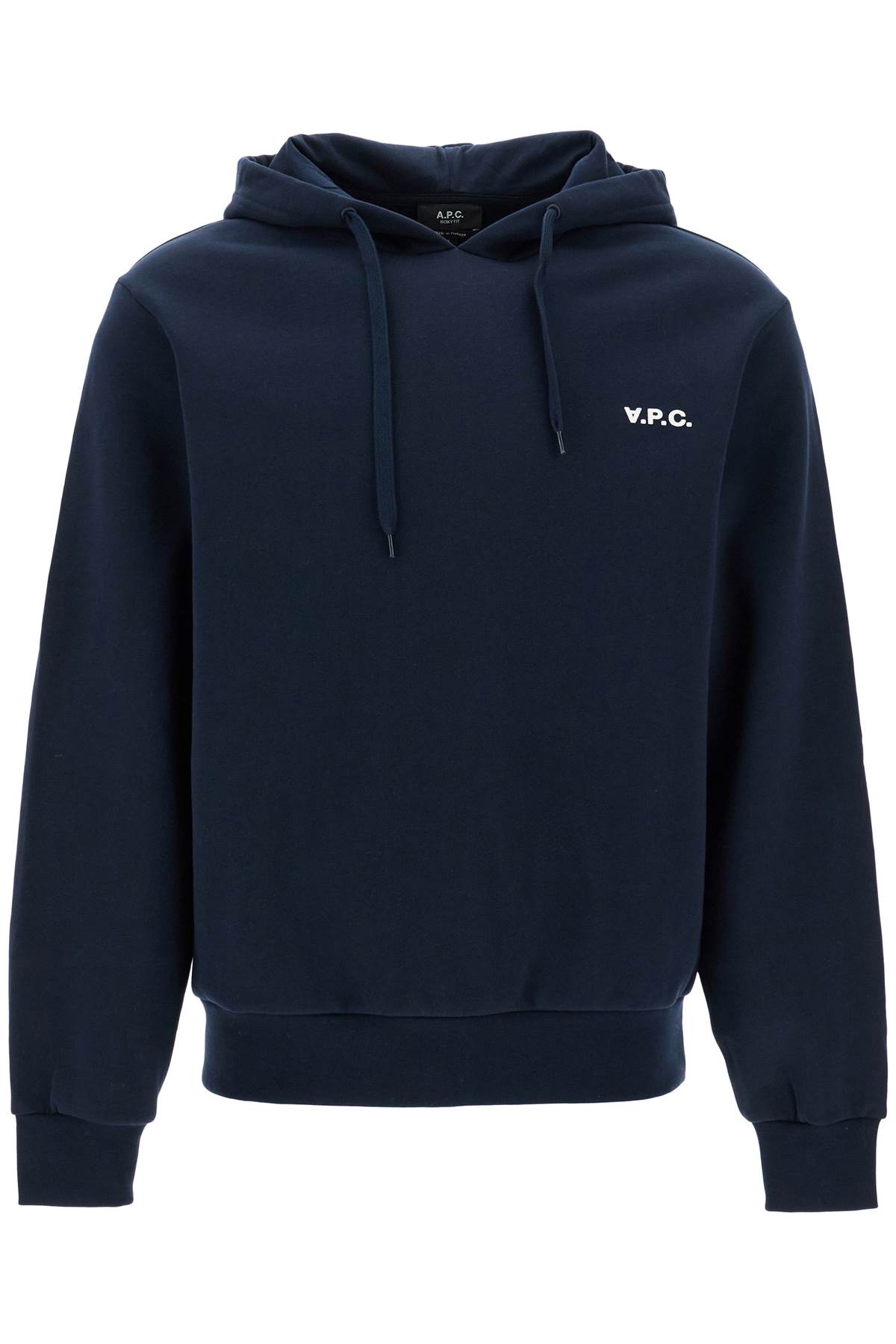 A. P.C. Hooded Sweatshirt With Flocked