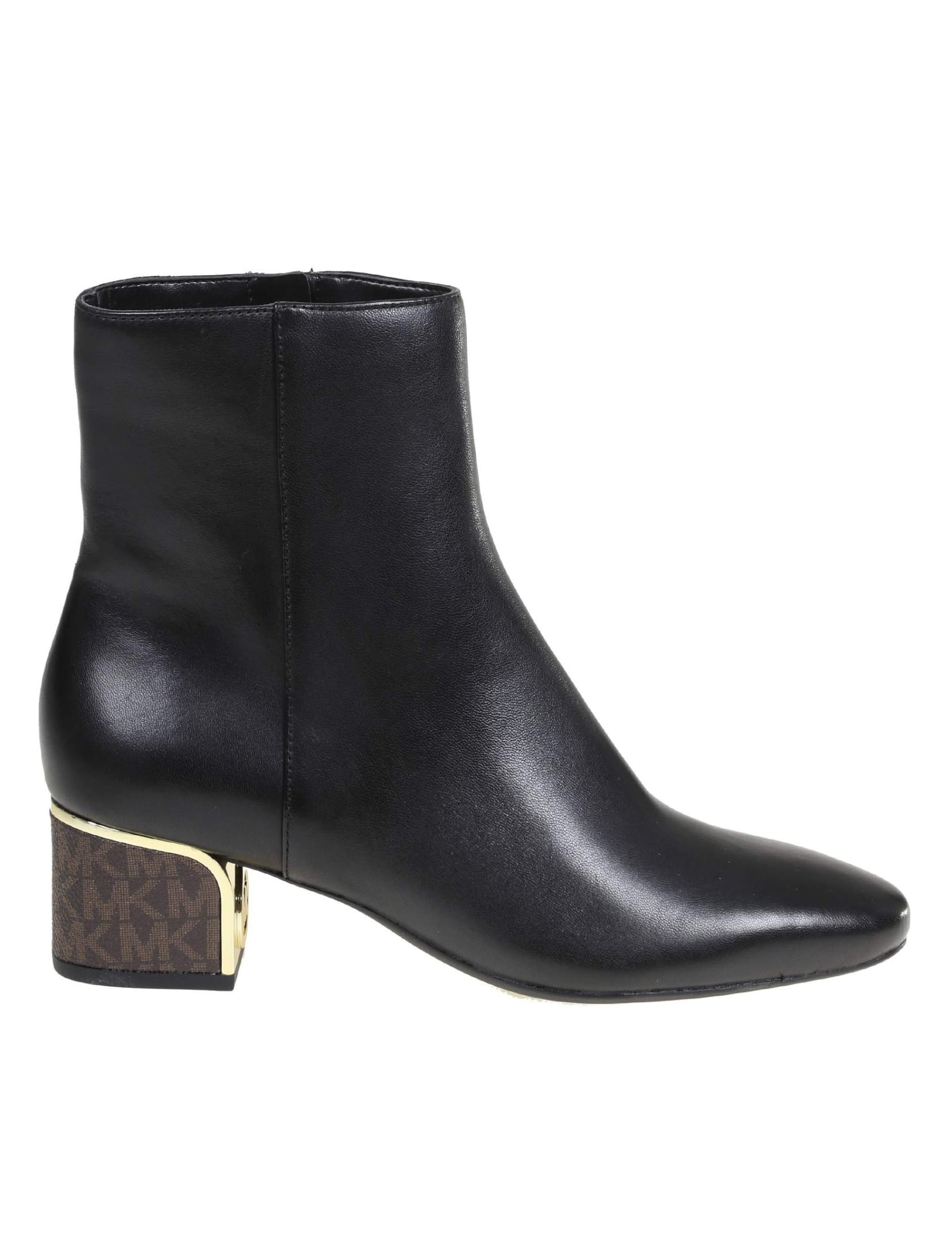 Michael Kors Wool Flex Boots In Black Leather