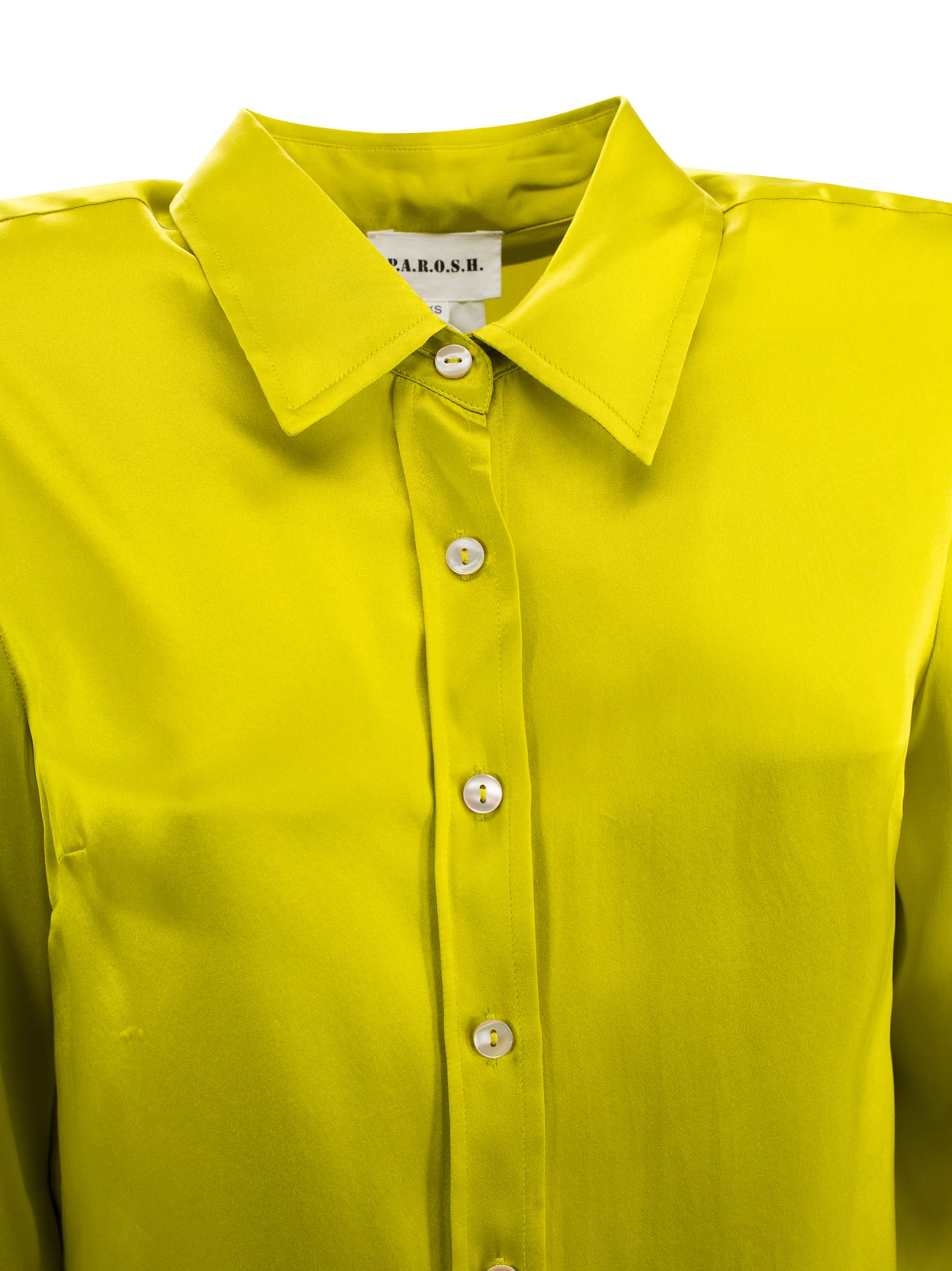 P.a.r.o.s.h Shiny Shirt In Green