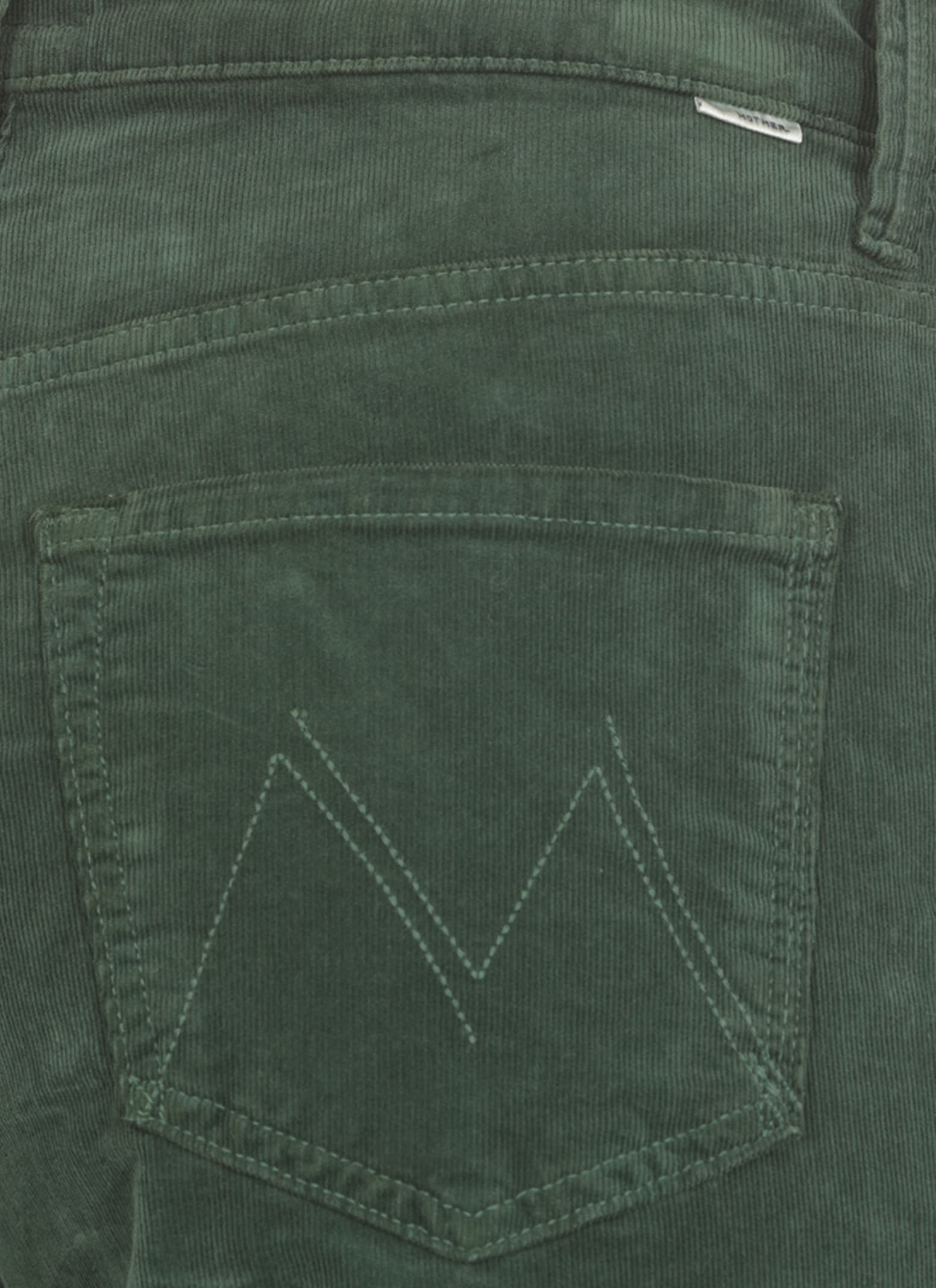 Shop Mother The Ditcher Roller Jeans In Green