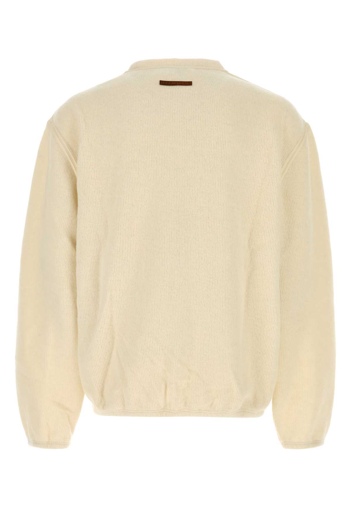 1989 Studio Ribbed Sweater With Slits And Button Detail In Animal Print