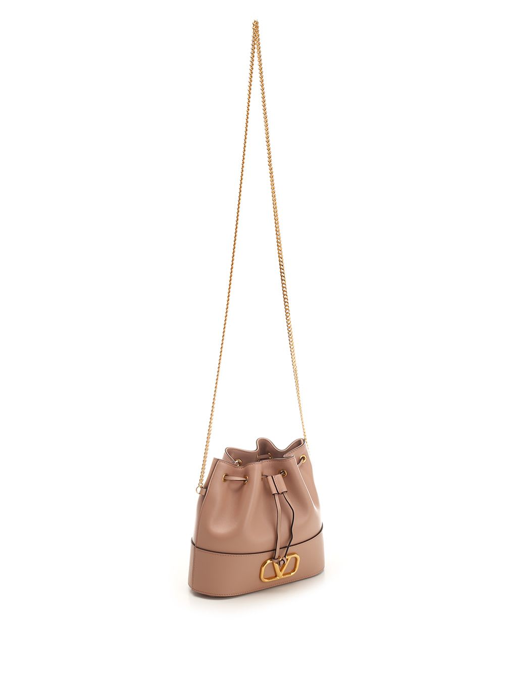 Shop Valentino V Logo Signature Mini Bucket Bag In Rose