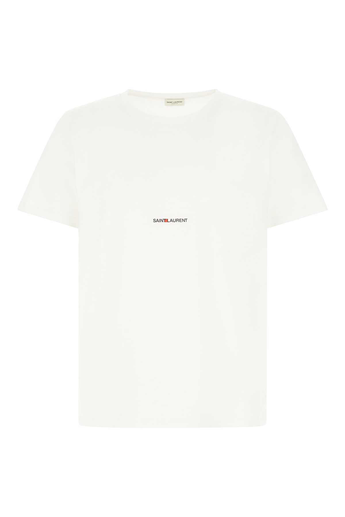 Saint Laurent White Cotton T-shirt In Bianco